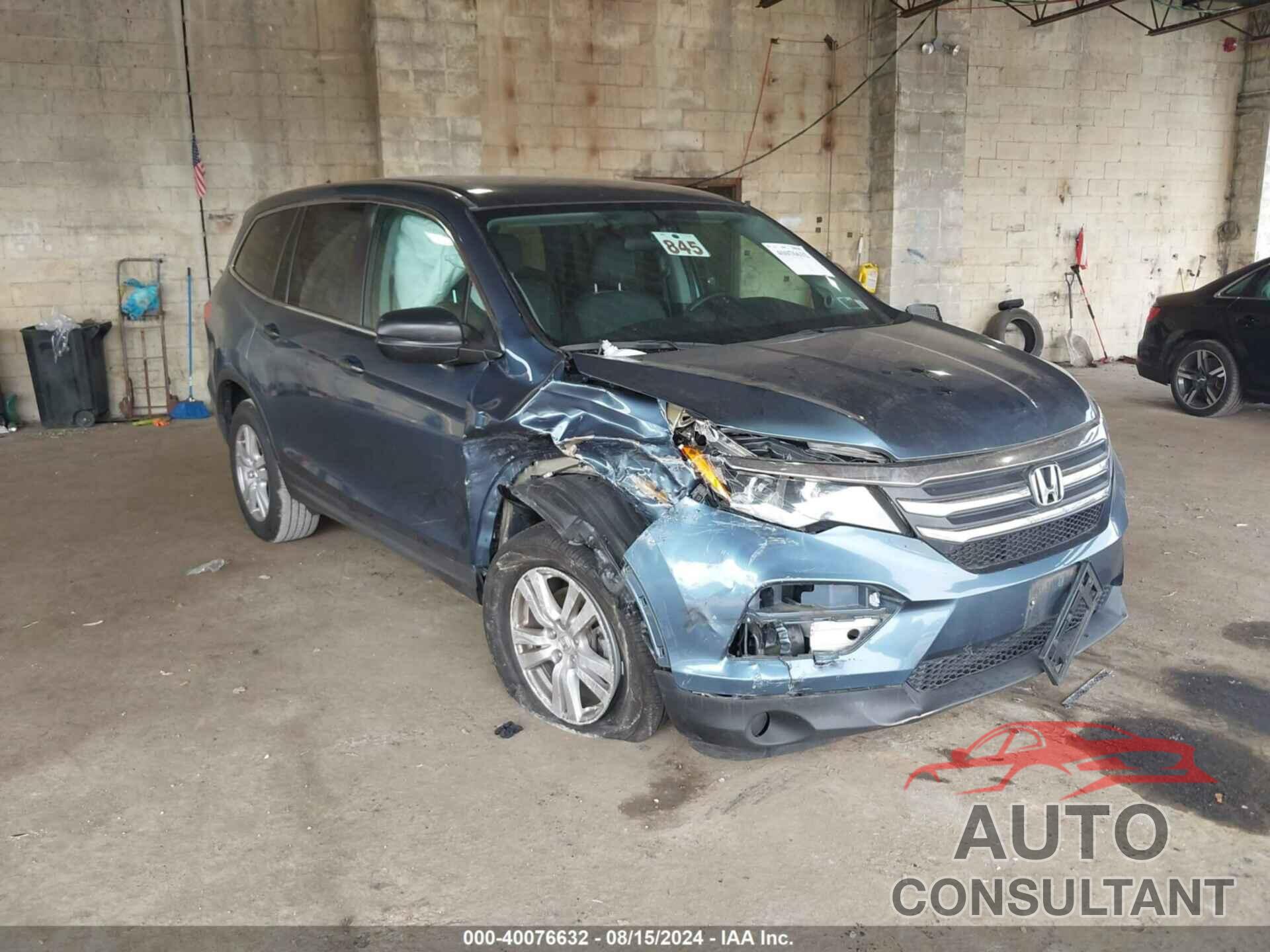 HONDA PILOT 2018 - 5FNYF6H14JB059492