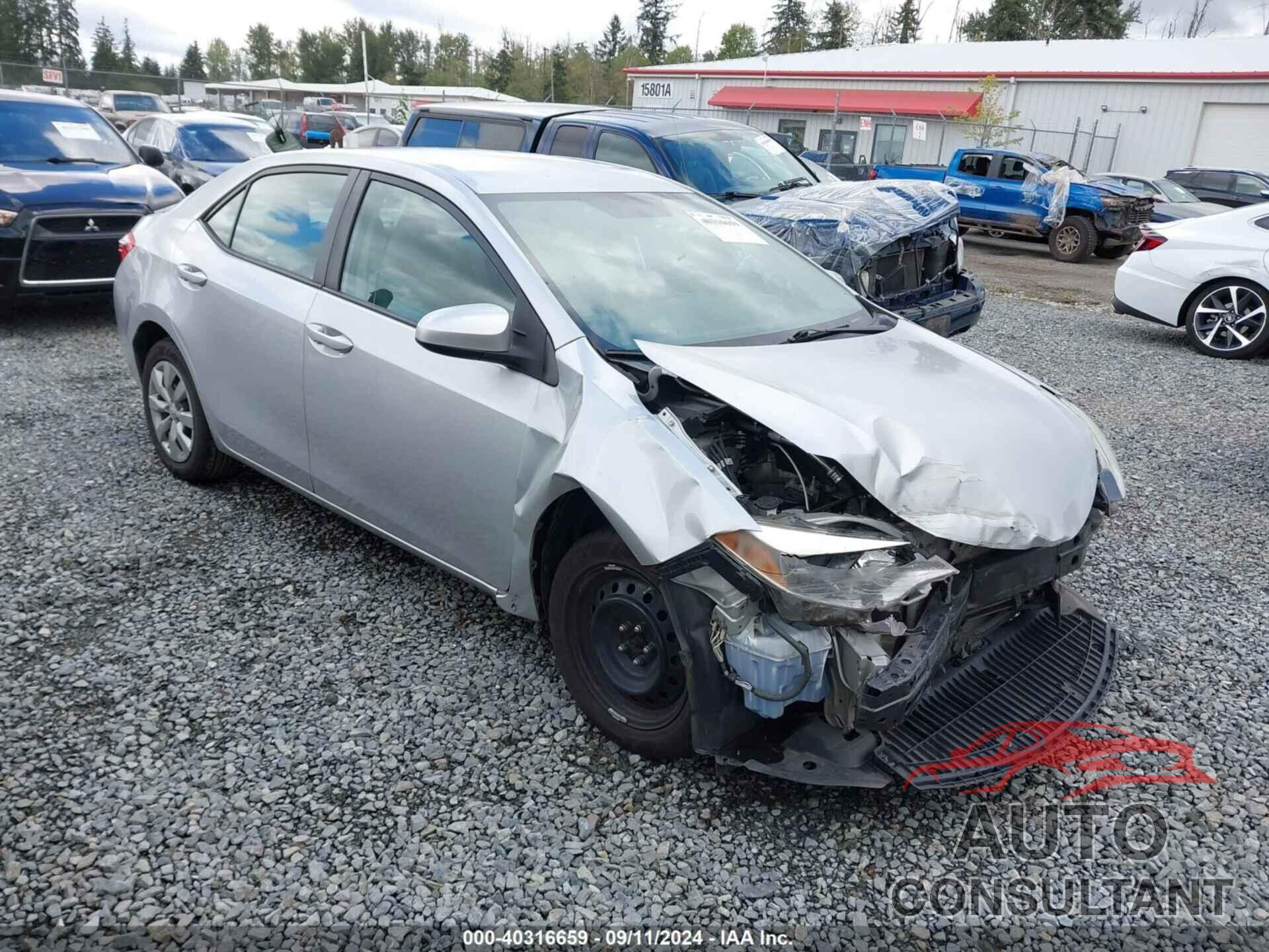 TOYOTA COROLLA 2016 - 5YFBURHE6GP392855