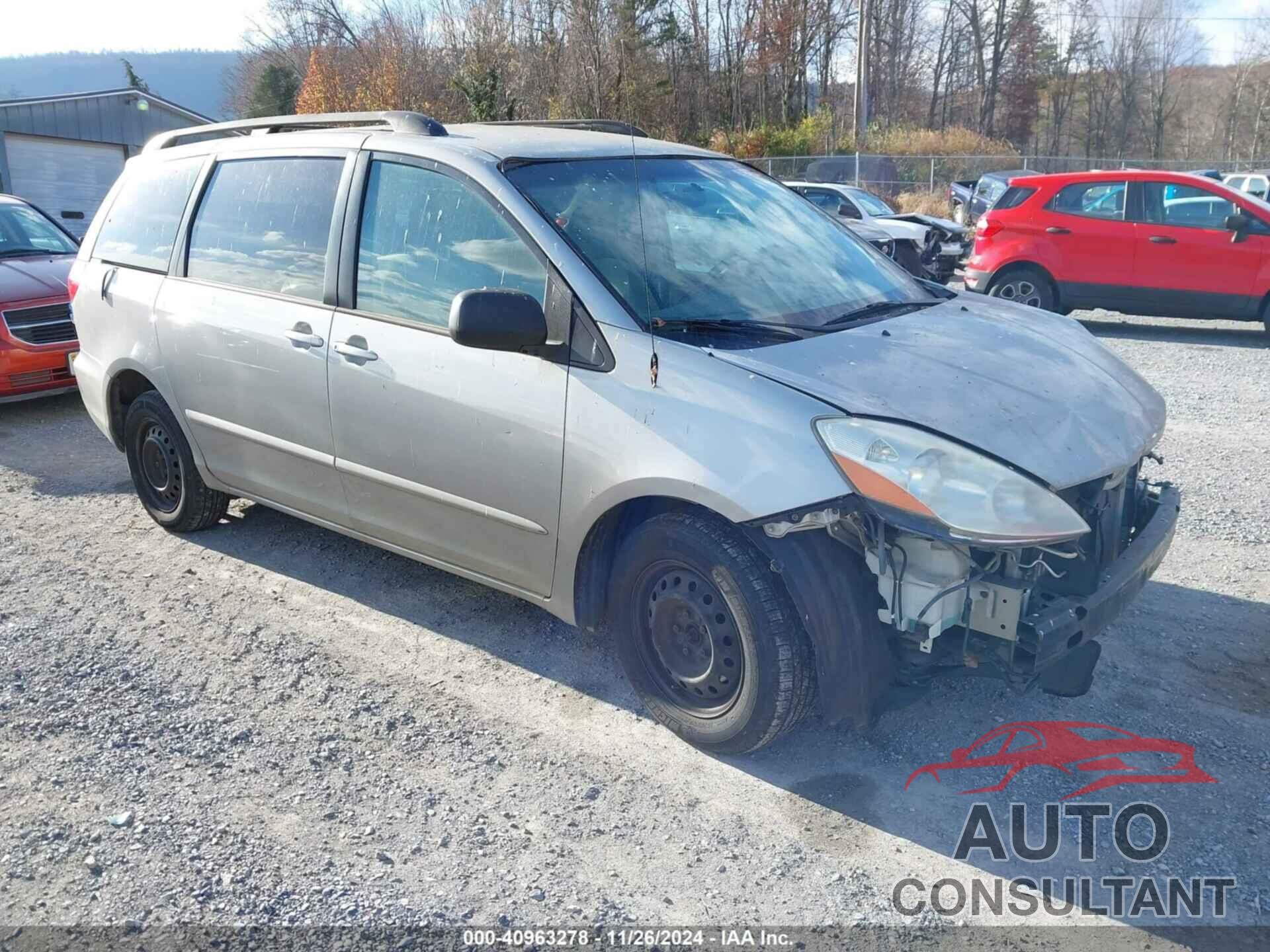 TOYOTA SIENNA 2009 - 5TDZK23C59S244465