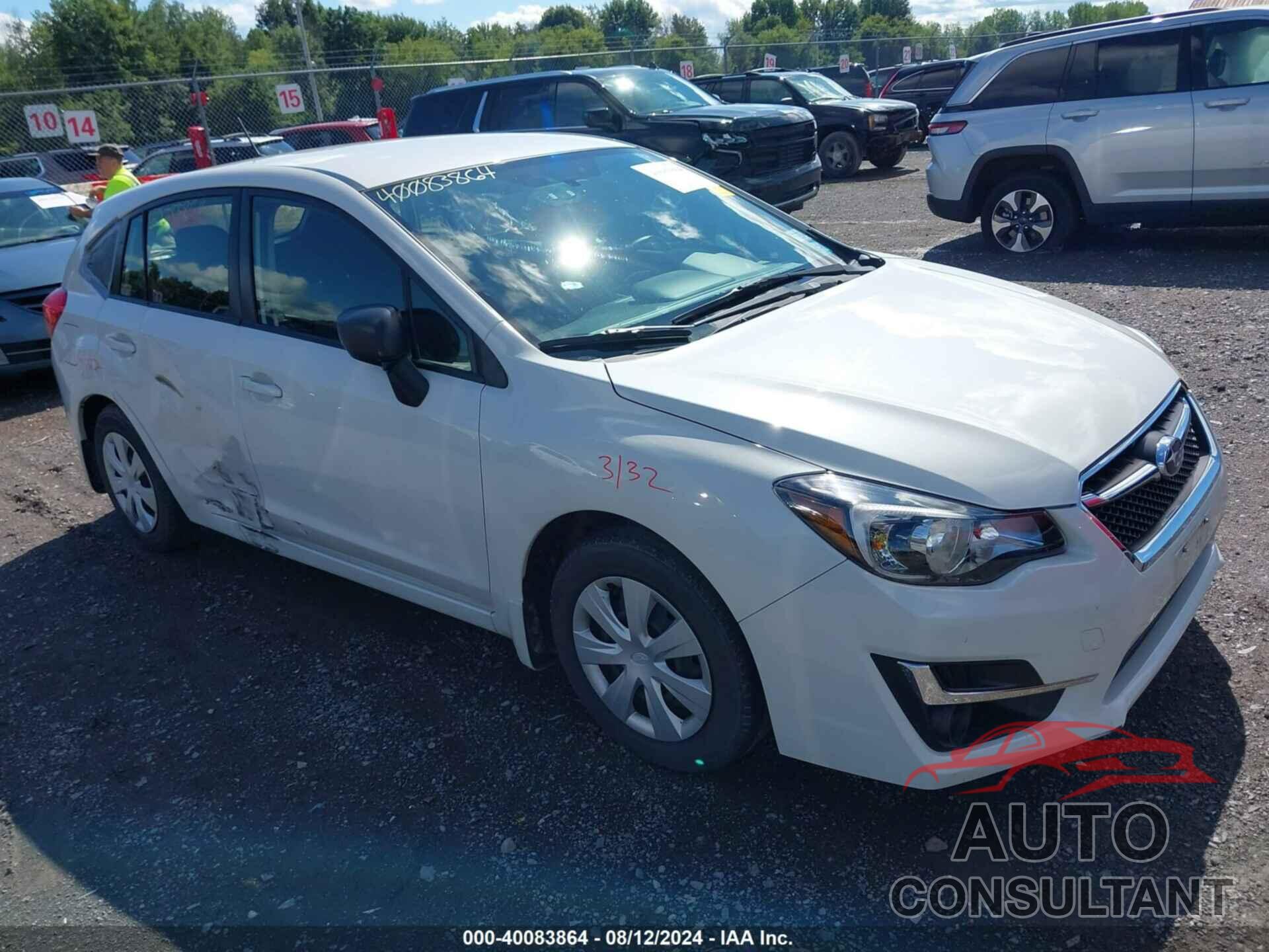 SUBARU IMPREZA 2016 - JF1GPAA61G8330573