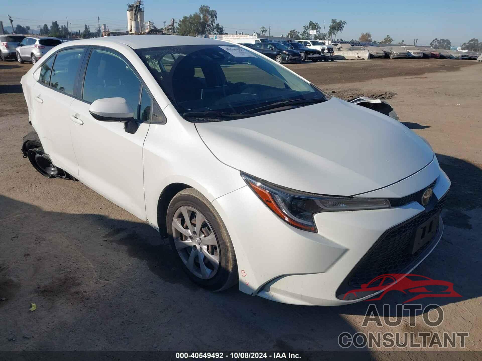 TOYOTA COROLLA 2020 - JTDEPRAE8LJ103035