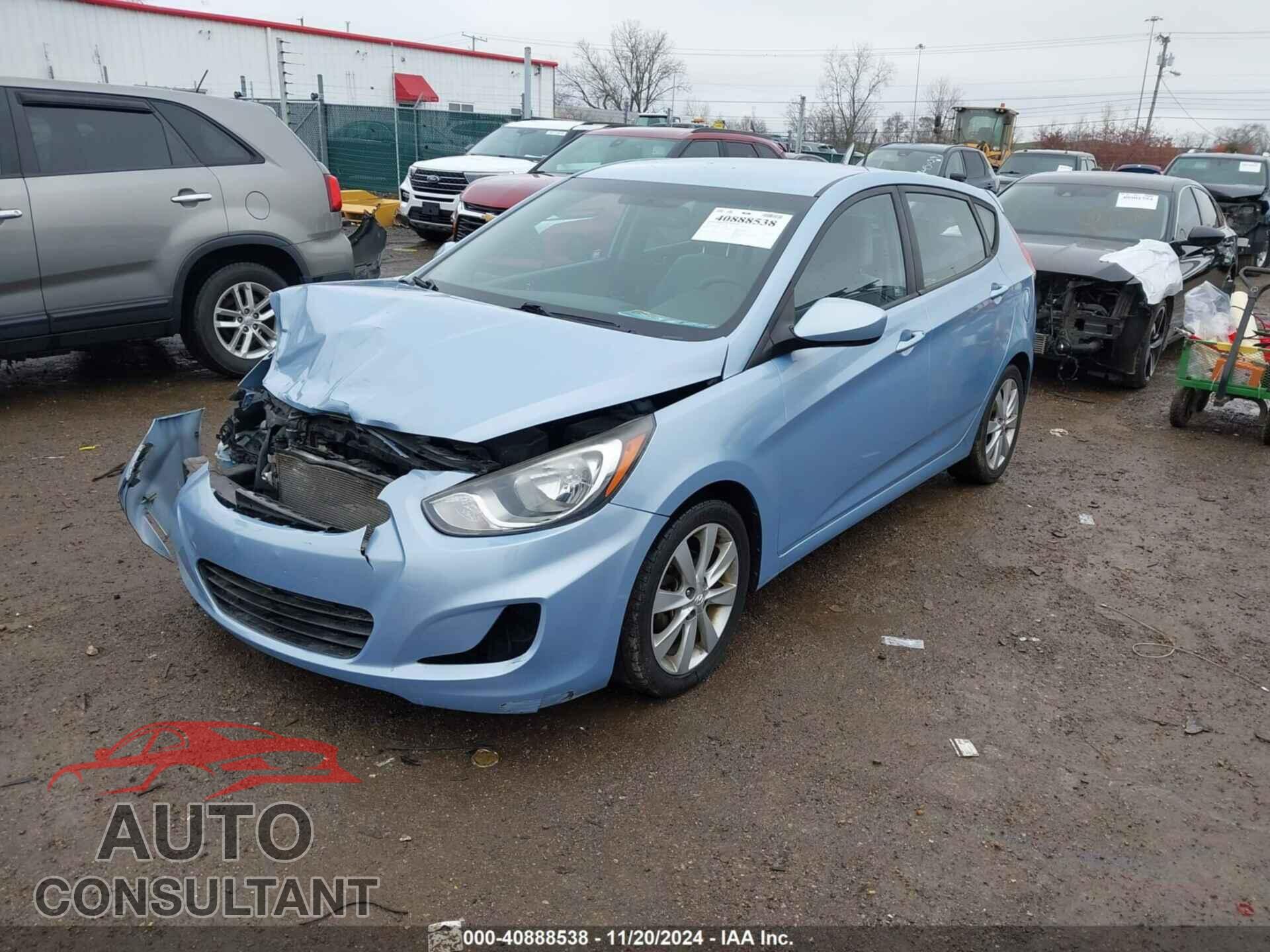 HYUNDAI ACCENT 2012 - KMHCU5AE1CU018086