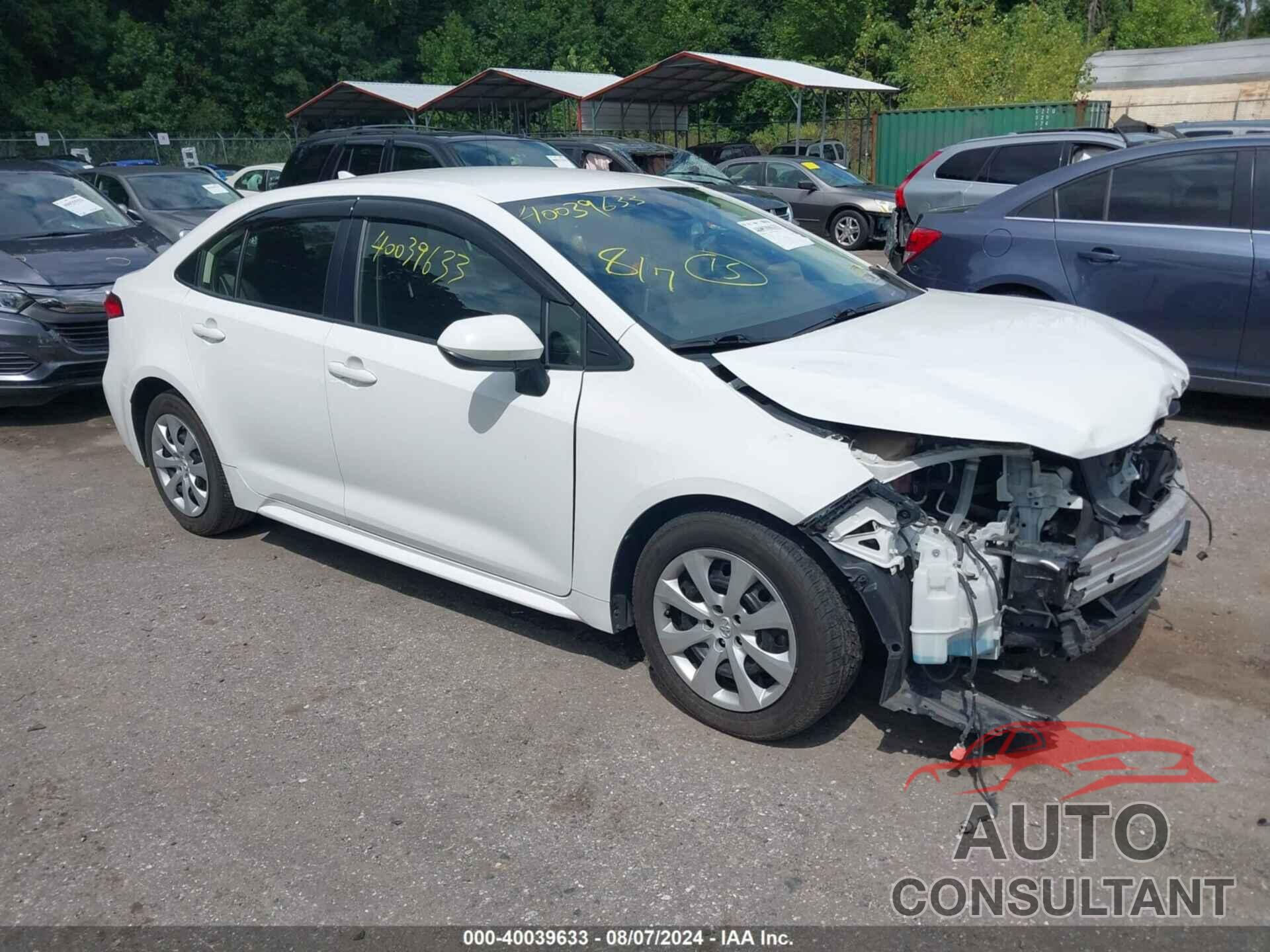 TOYOTA COROLLA 2020 - JTDEPRAE6LJ091502