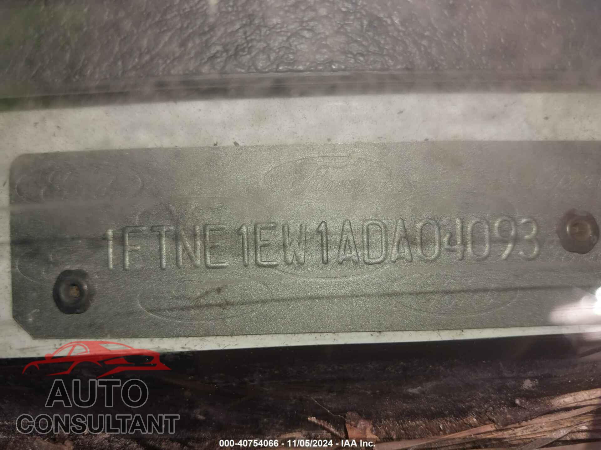 FORD E-150 2010 - 1FTNE1EW1ADA04093