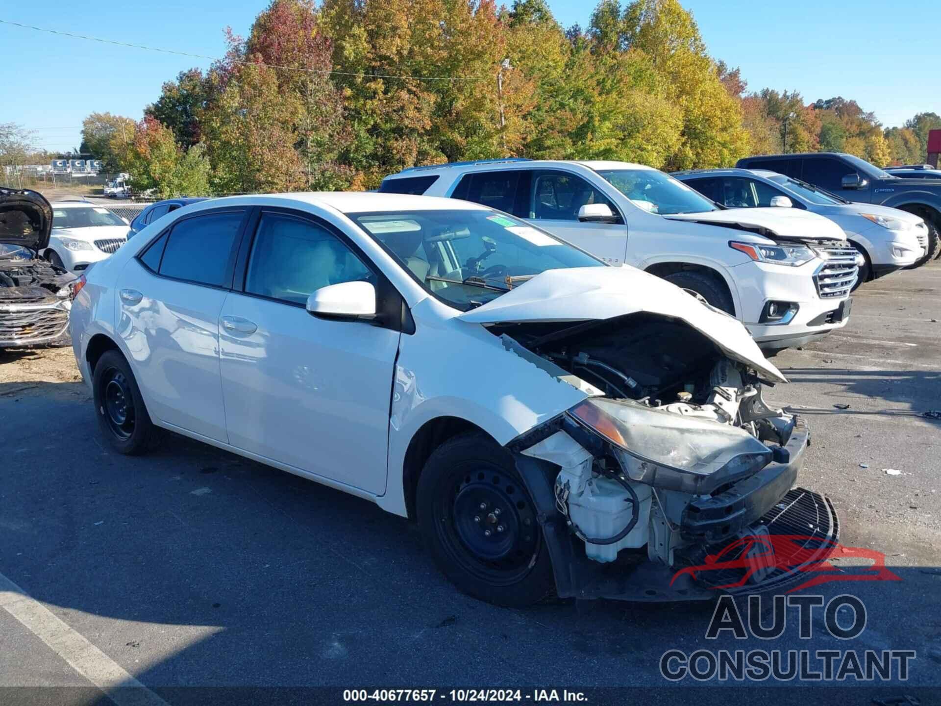 TOYOTA COROLLA 2016 - 5YFBURHE1GP505157