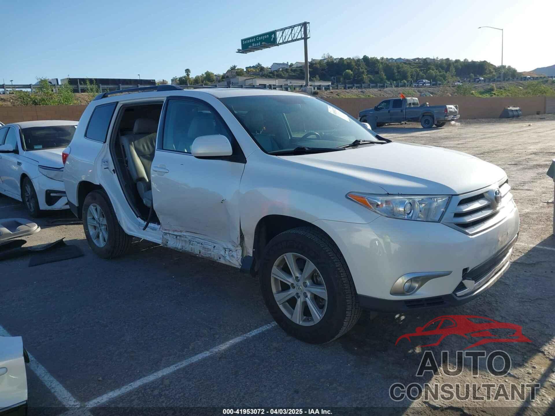 TOYOTA HIGHLANDER 2011 - 5TDZK3EHXBS026560