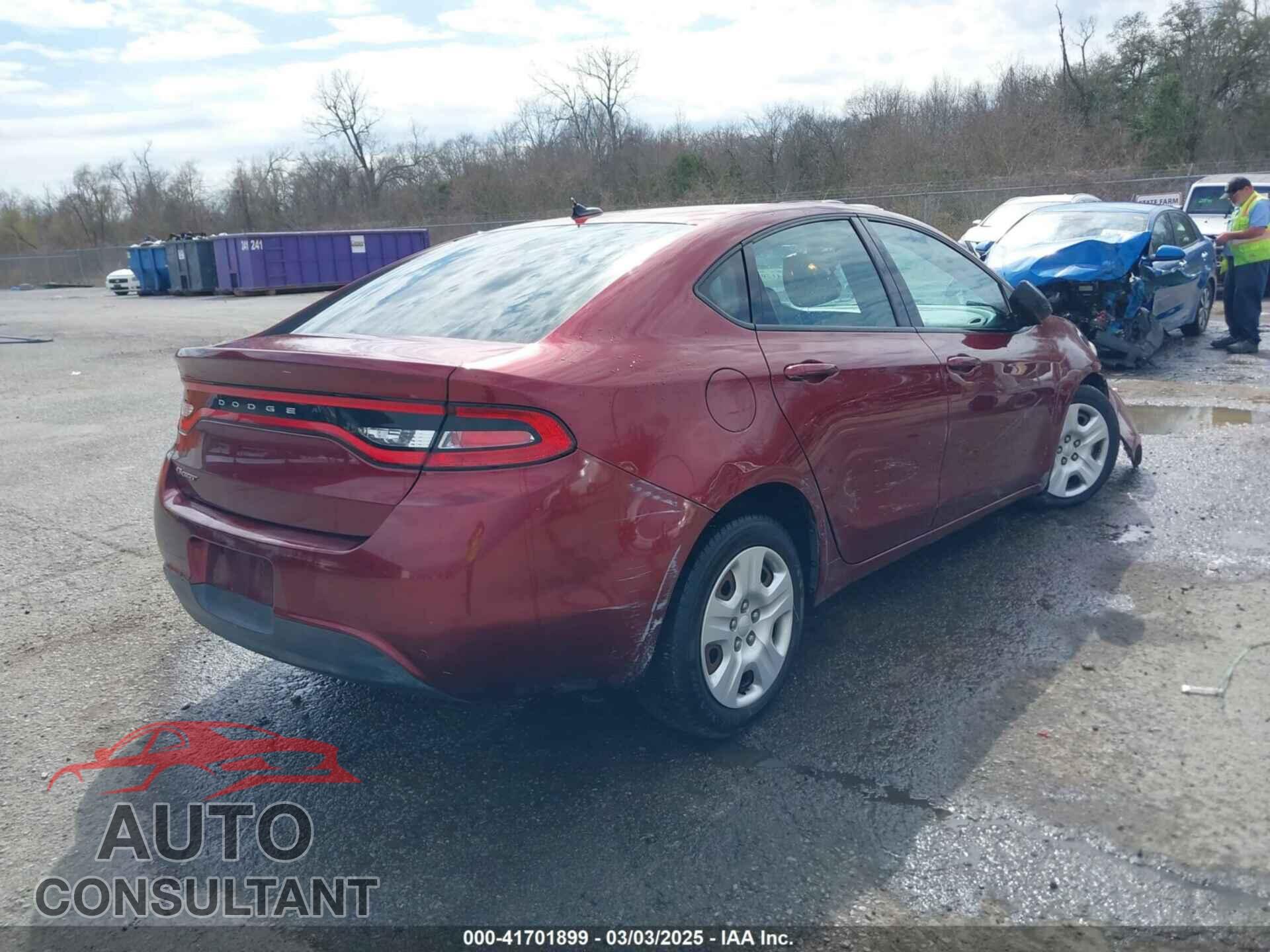 DODGE DART 2015 - 1C3CDFAA1FD345605