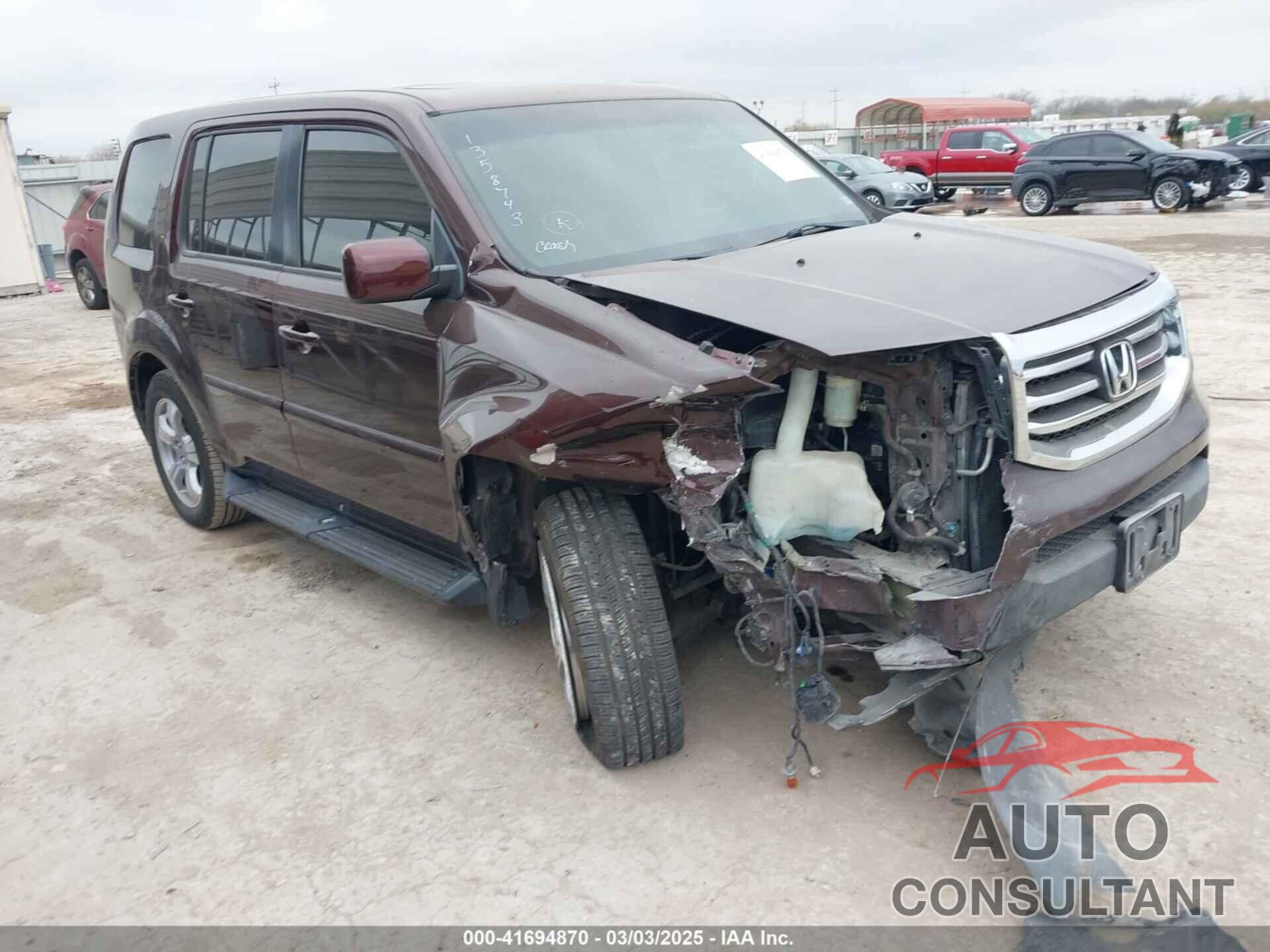 HONDA PILOT 2012 - 5FNYF3H56CB018706