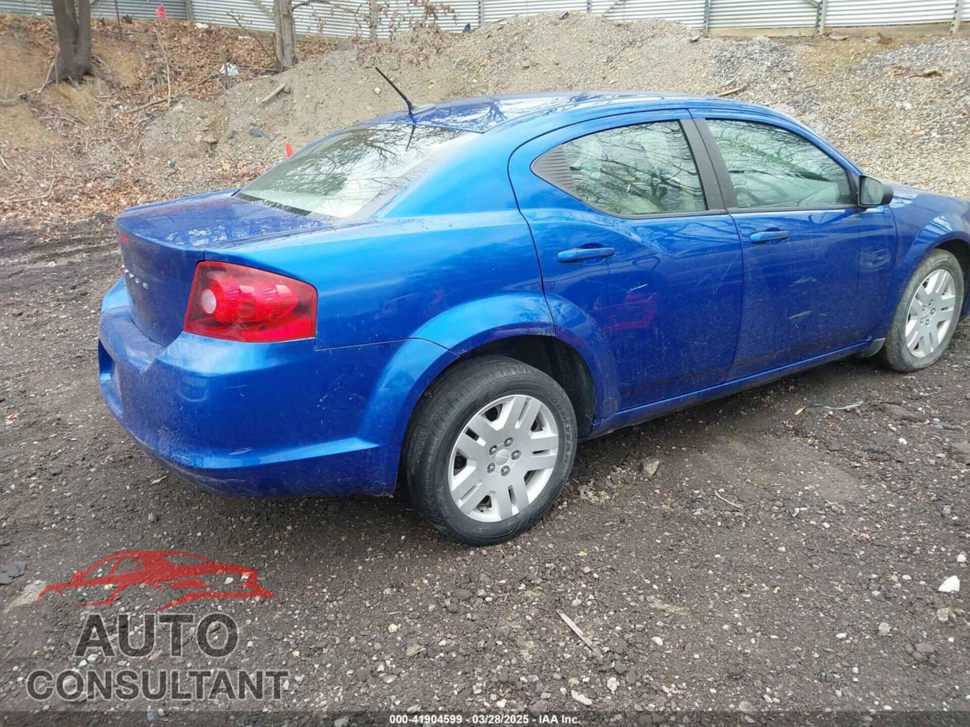 DODGE AVENGER 2013 - 1C3CDZAB4DN628596