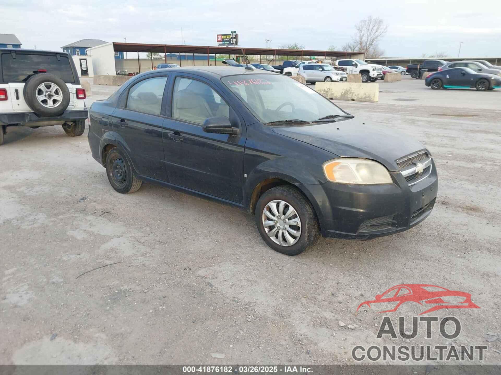 CHEVROLET AVEO 2009 - KL1TD56E09B626562