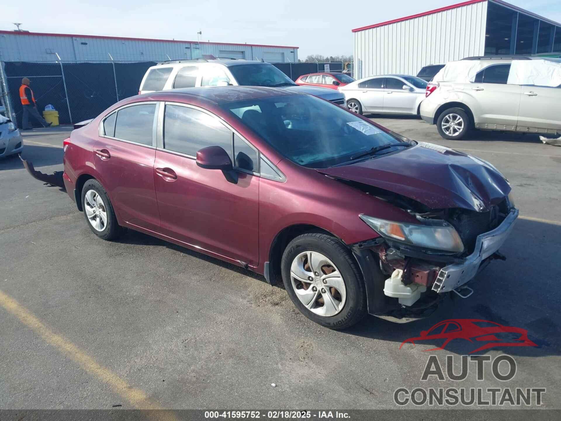 HONDA CIVIC 2013 - 2HGFB2F54DH585025