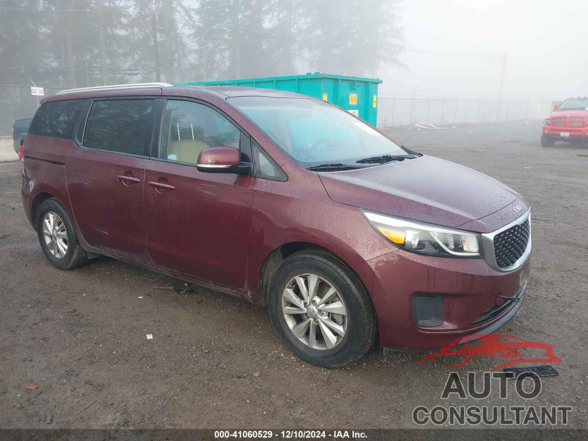 KIA SEDONA 2016 - KNDMB5C19G6190644