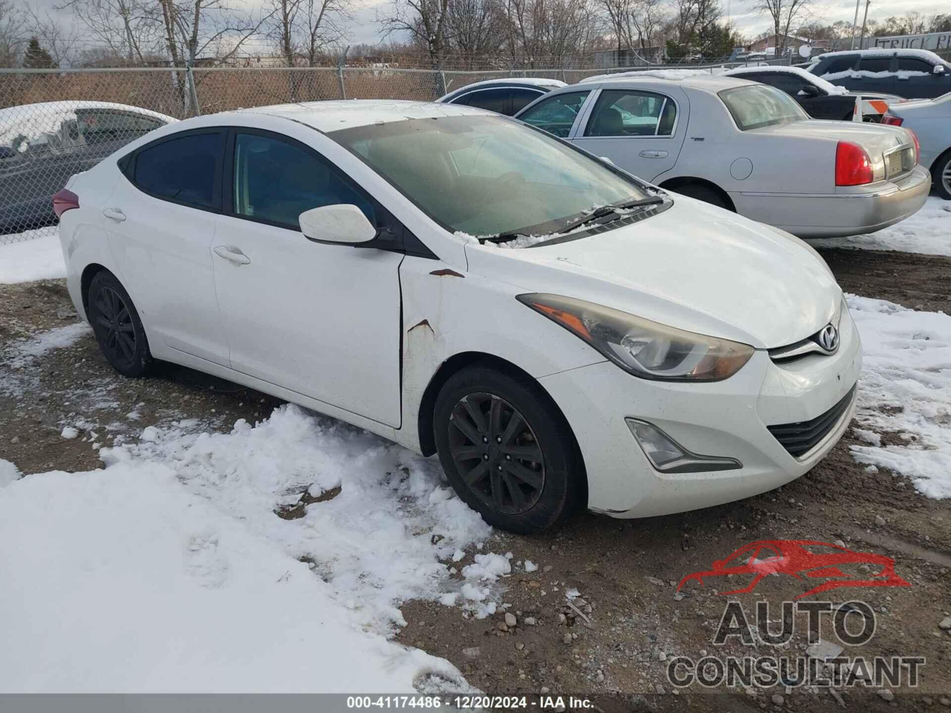 HYUNDAI ELANTRA 2014 - 5NPDH4AE2EH497395