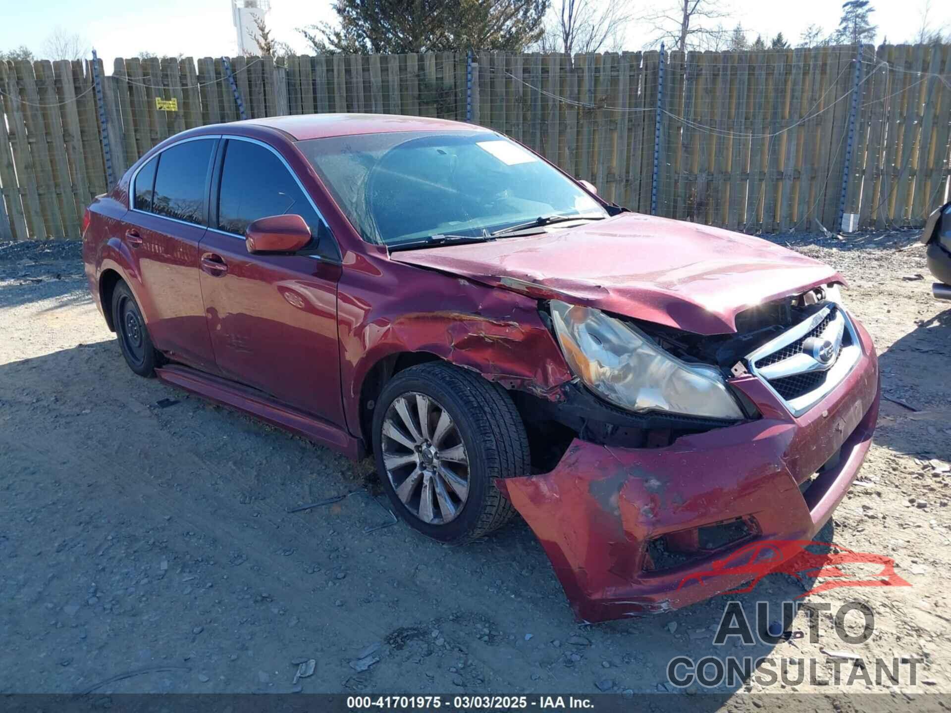 SUBARU LEGACY 2012 - 4S3BMBK67C3012353
