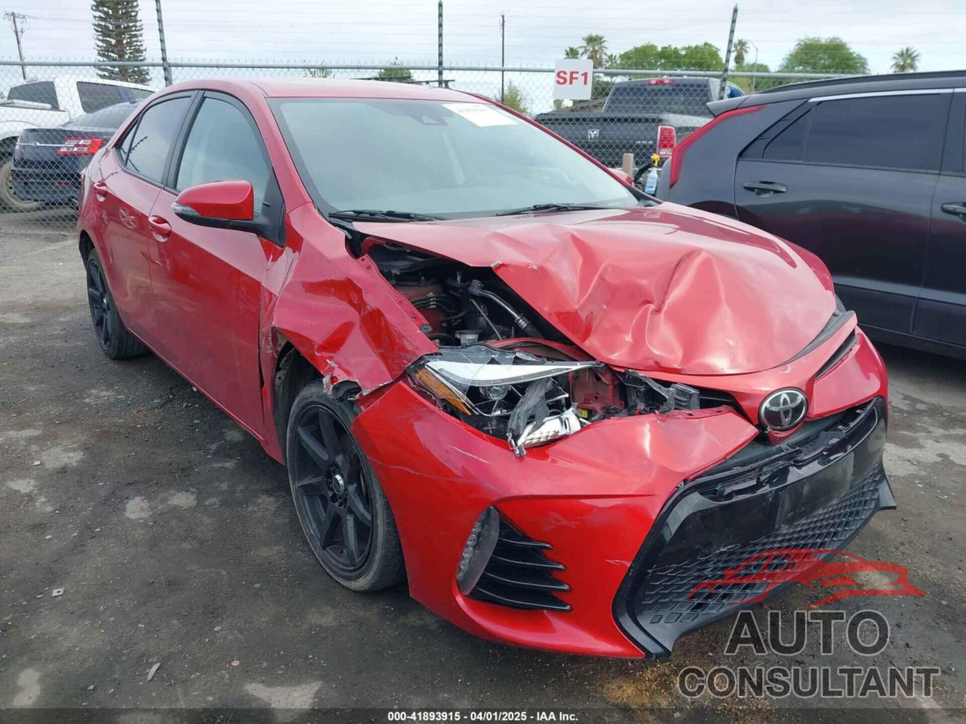 TOYOTA COROLLA 2018 - 5YFBURHE0JP778792