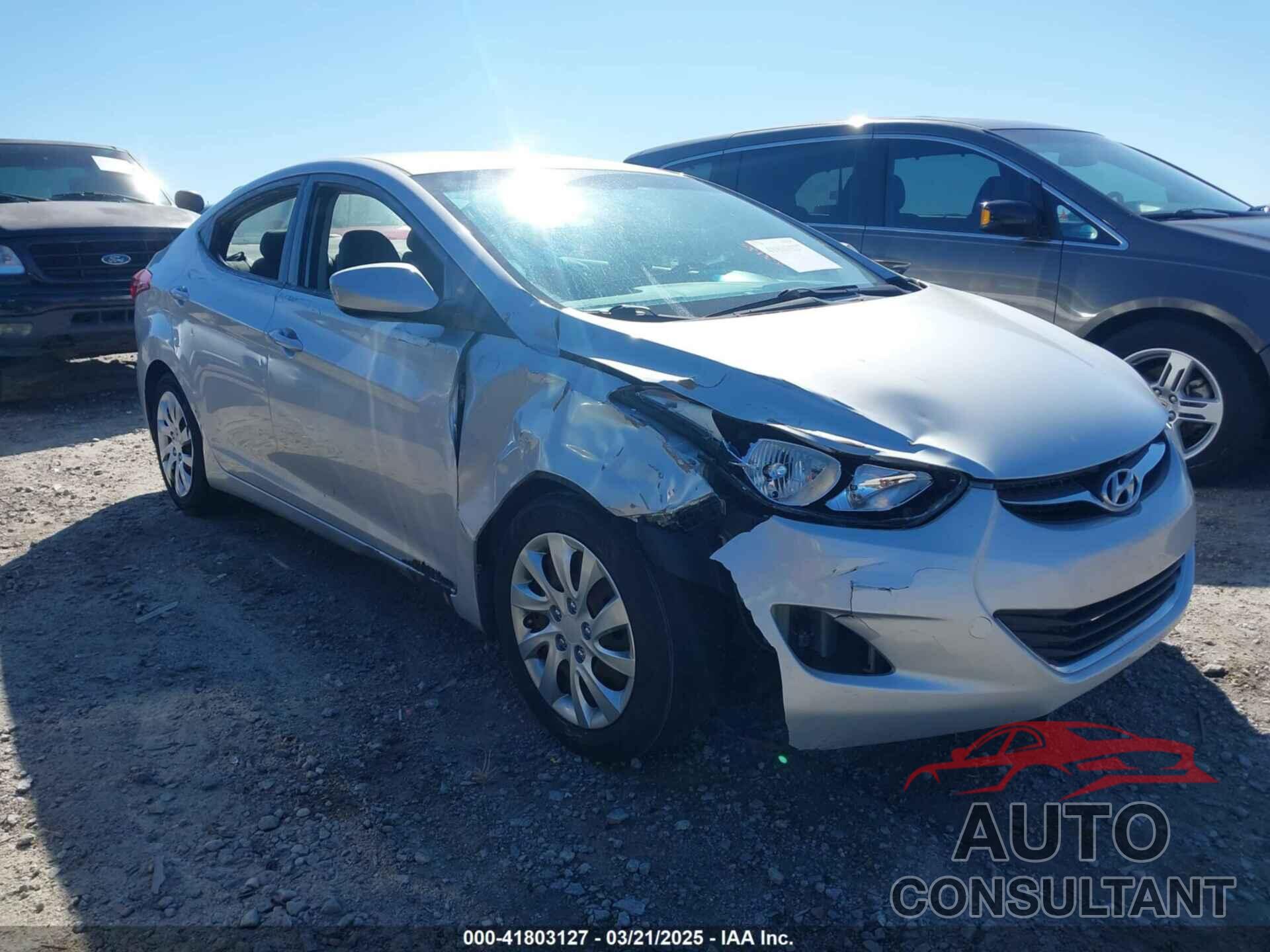 HYUNDAI ELANTRA 2012 - KMHDH4AE3CU258856