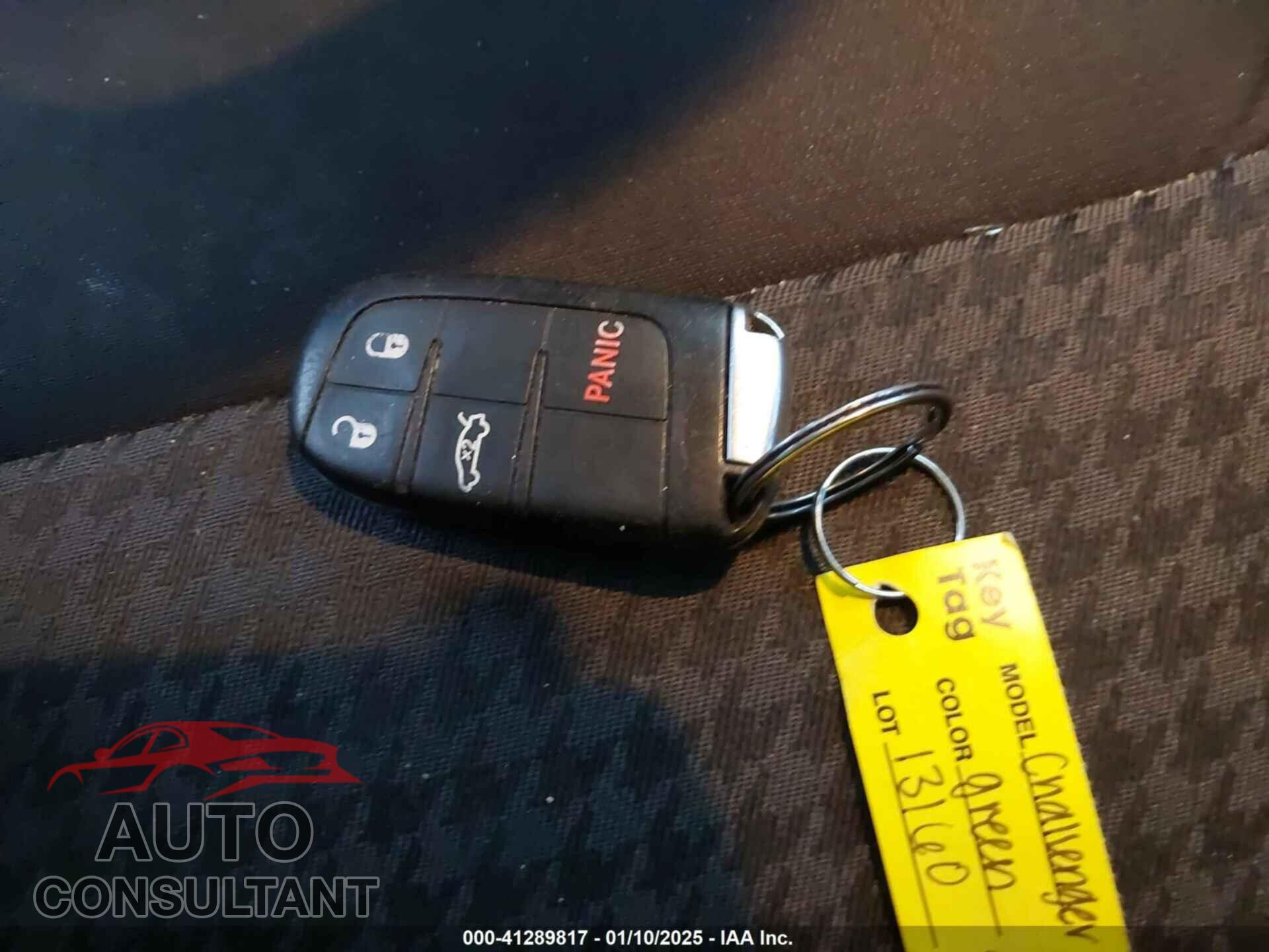 DODGE CHALLENGER 2019 - 2C3CDZAG3KH731932