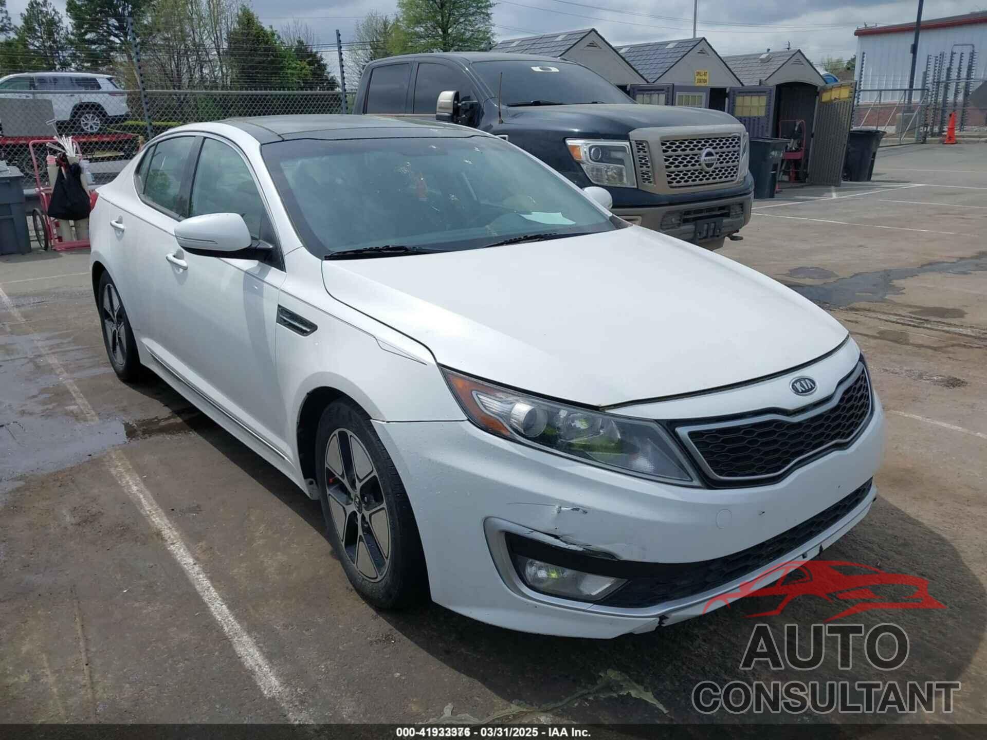 KIA OPTIMA HYBRID 2012 - KNAGM4AD9C5013488