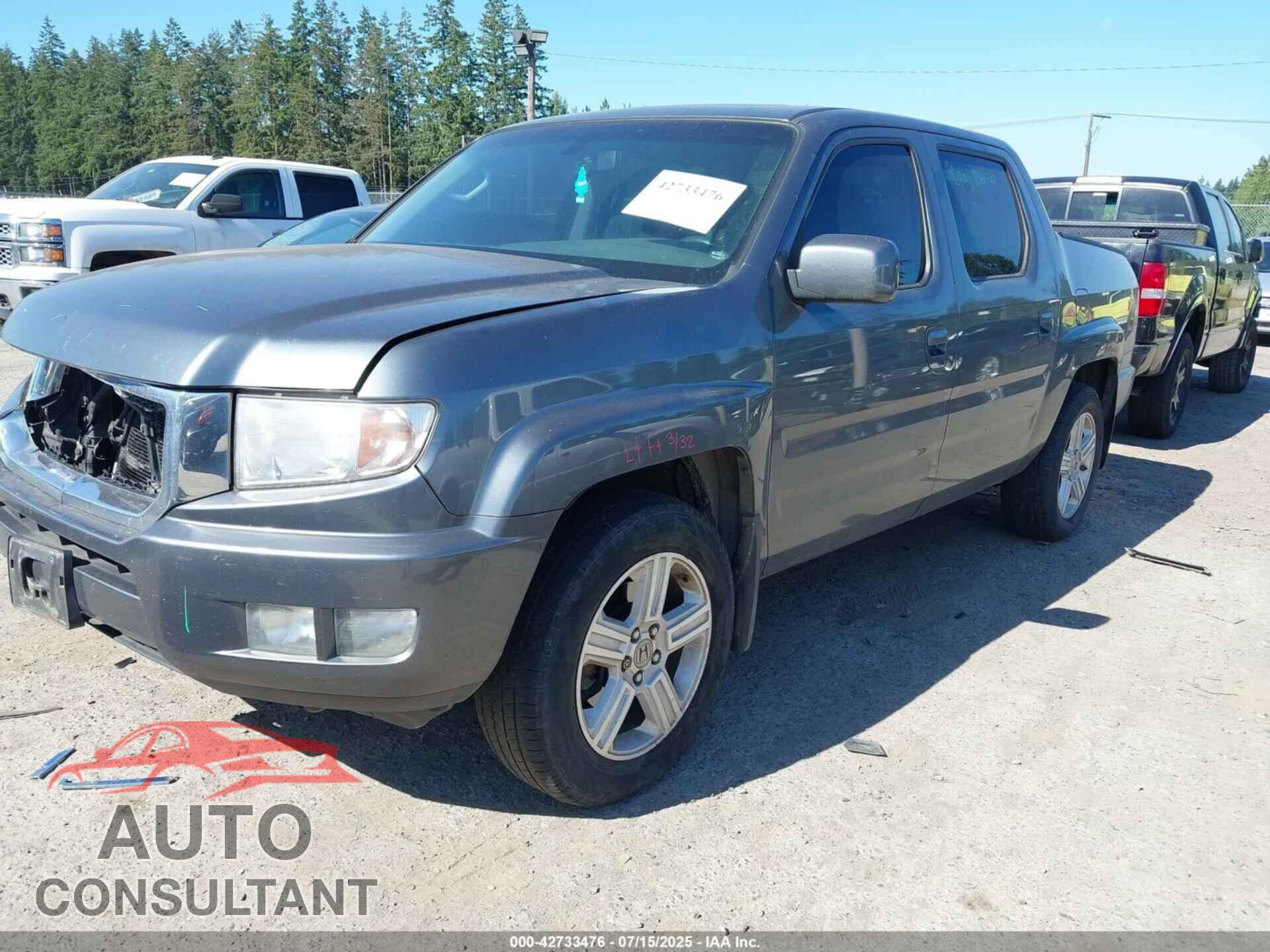 HONDA RIDGELINE 2010 - 5FPYK1F55AB012225