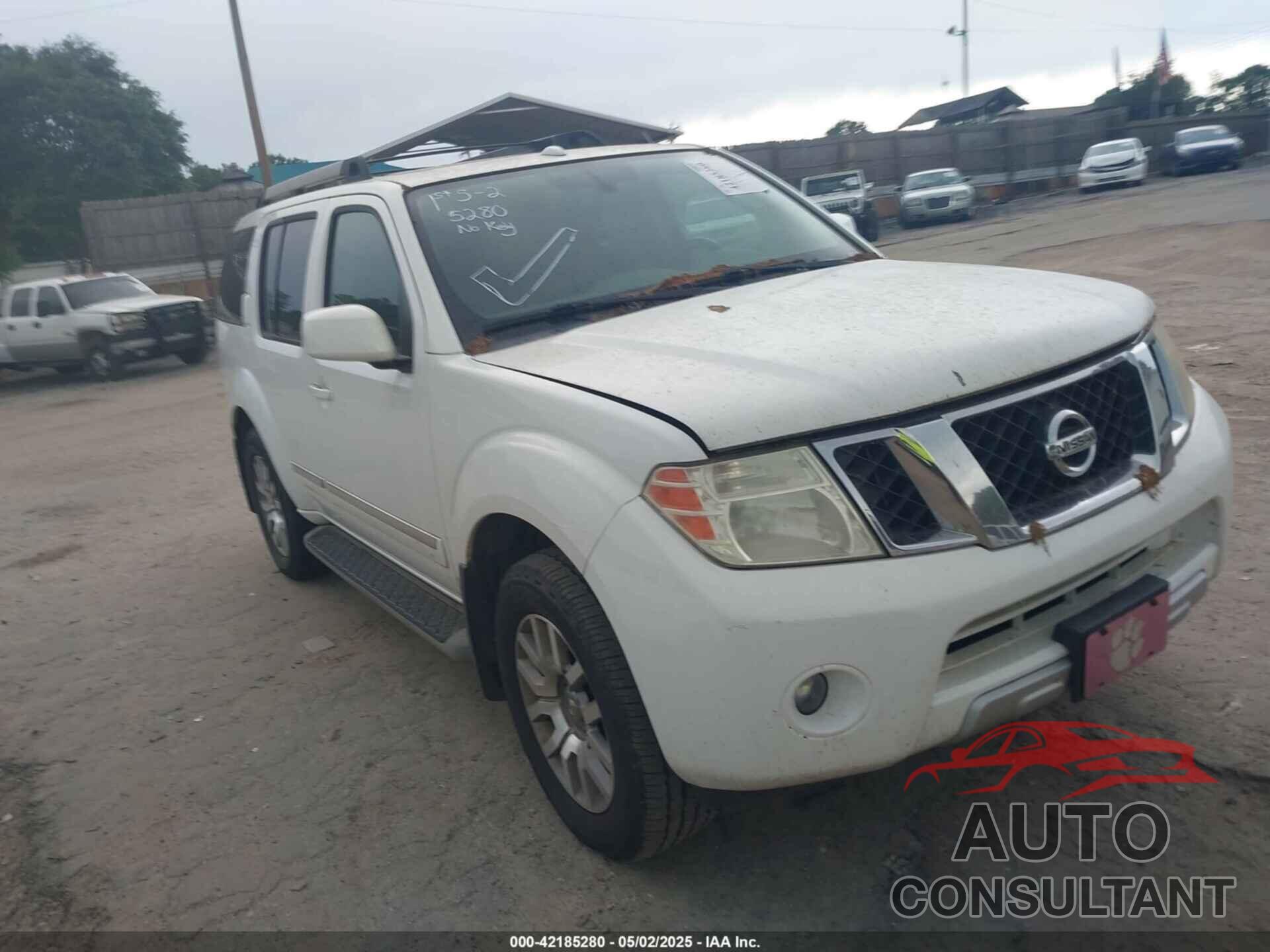 NISSAN PATHFINDER 2010 - 5N1AR1NN7AC606377