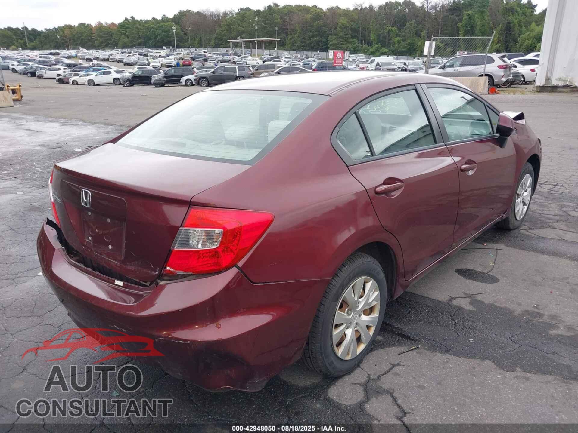 HONDA CIVIC 2012 - 2HGFB2F5XCH609150