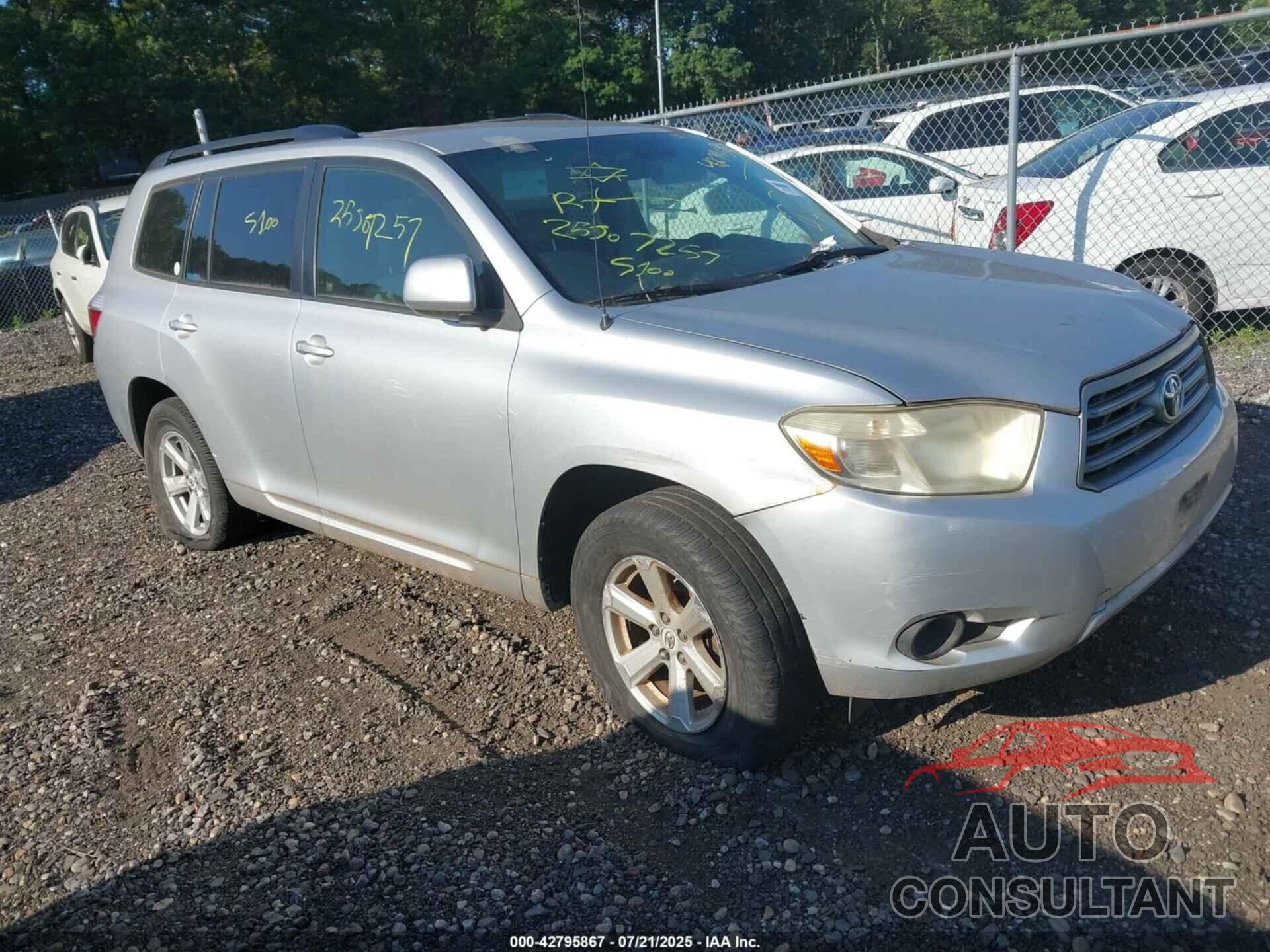TOYOTA HIGHLANDER 2009 - JTEES41A092124734