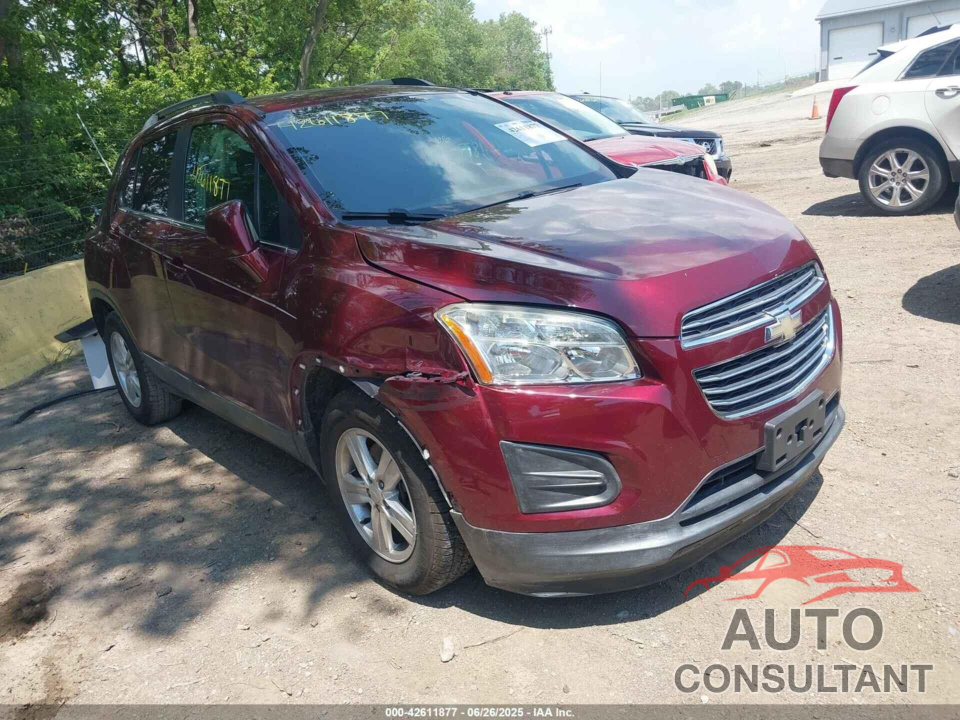 CHEVROLET TRAX 2016 - 3GNCJLSB1GL176666