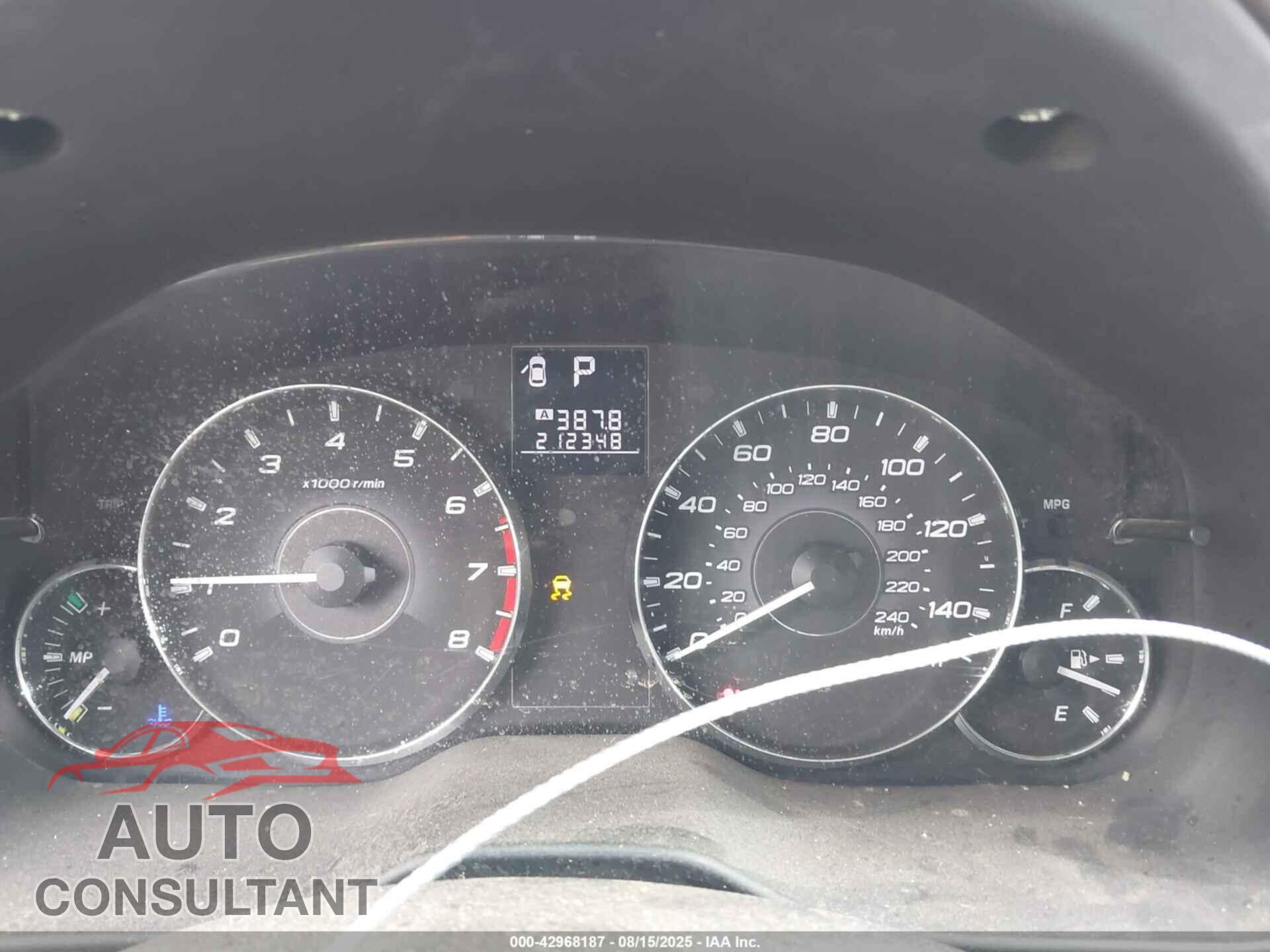 SUBARU OUTBACK 2012 - 4S4BRBKC3C3265026