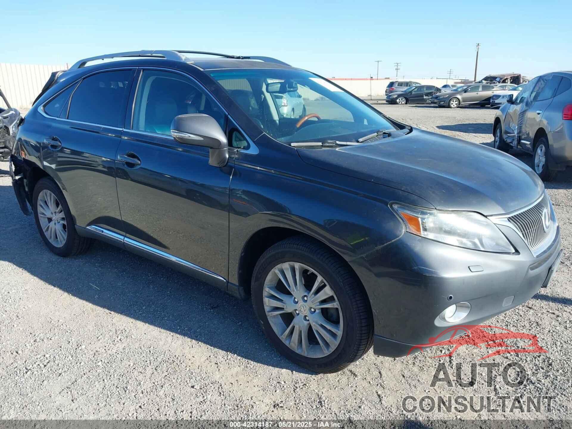 LEXUS RX 450H 2011 - JTJBC1BA8B2044294