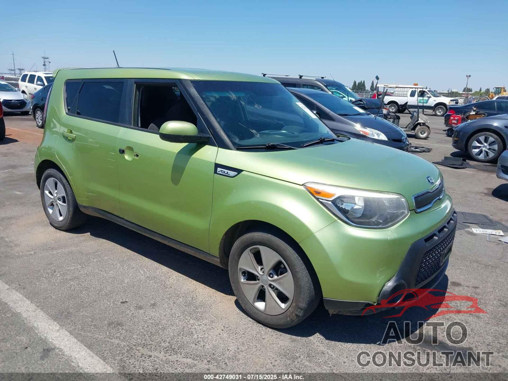 KIA SOUL 2015 - KNDJN2A20F7760219