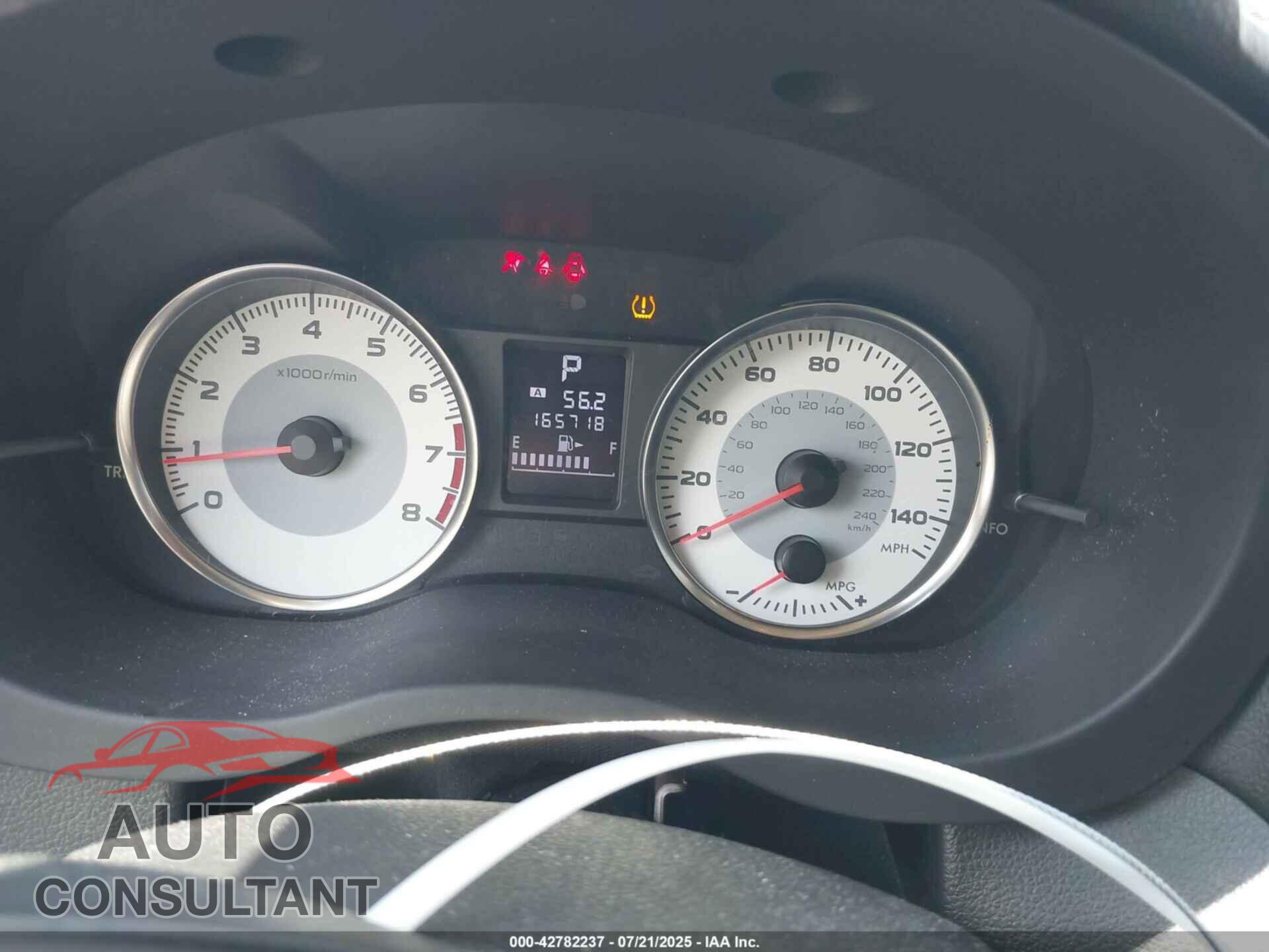 SUBARU IMPREZA 2012 - JF1GPAS69CH242573