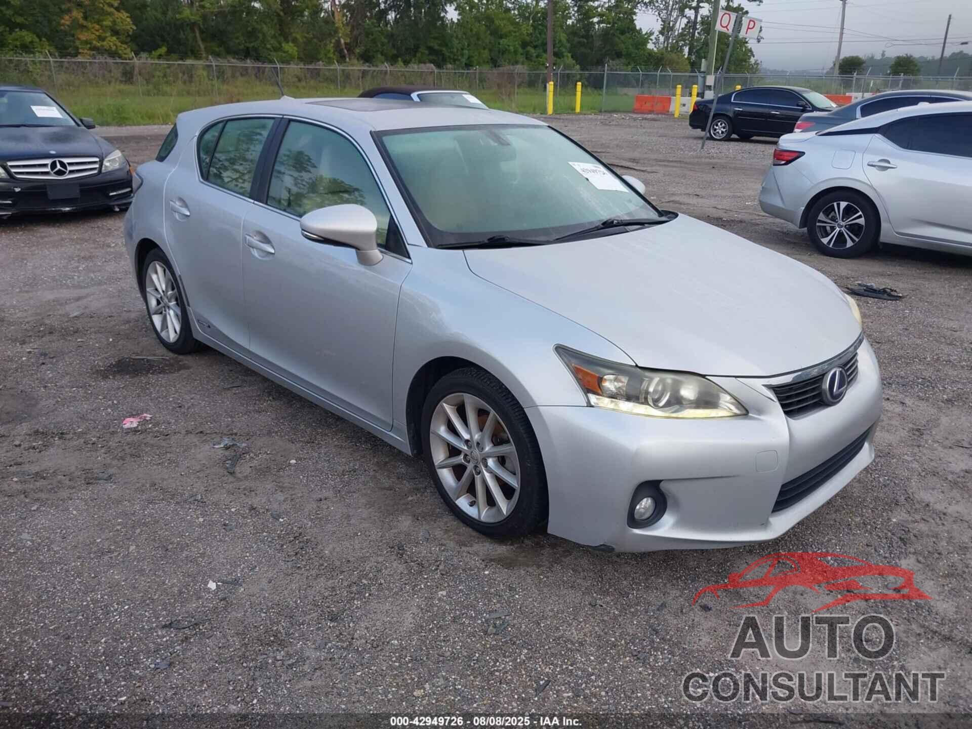 LEXUS CT 200H 2011 - JTHKD5BH6B2046807