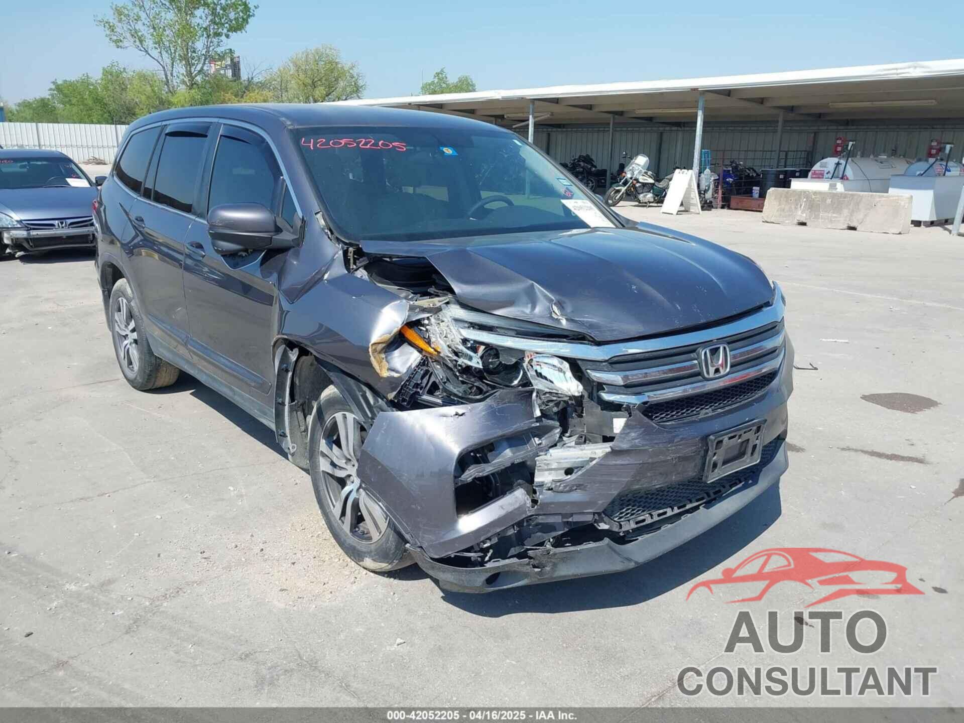HONDA PILOT 2016 - 5FNYF6H38GB049154
