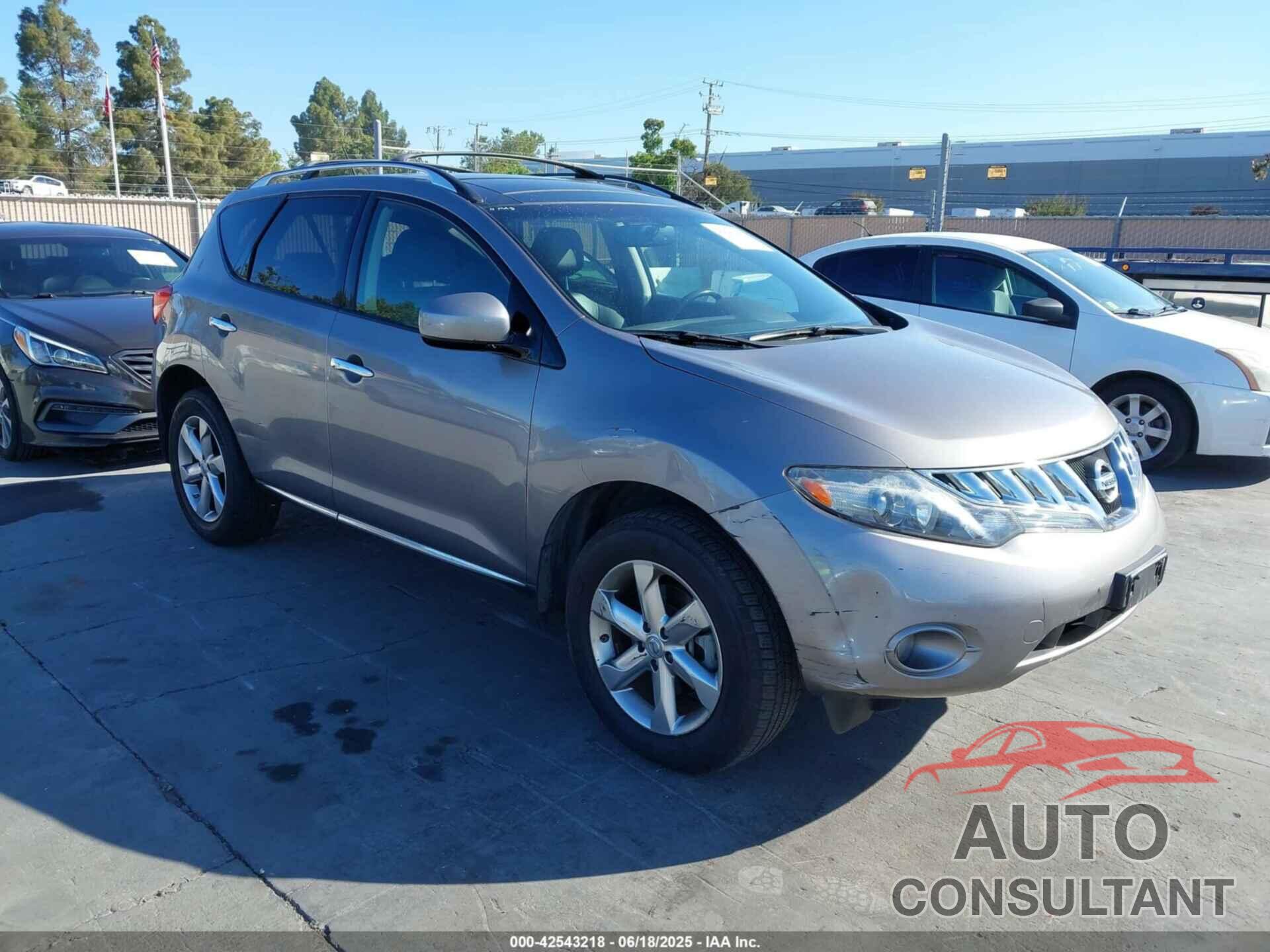 NISSAN MURANO 2010 - JN8AZ1MW3AW127956