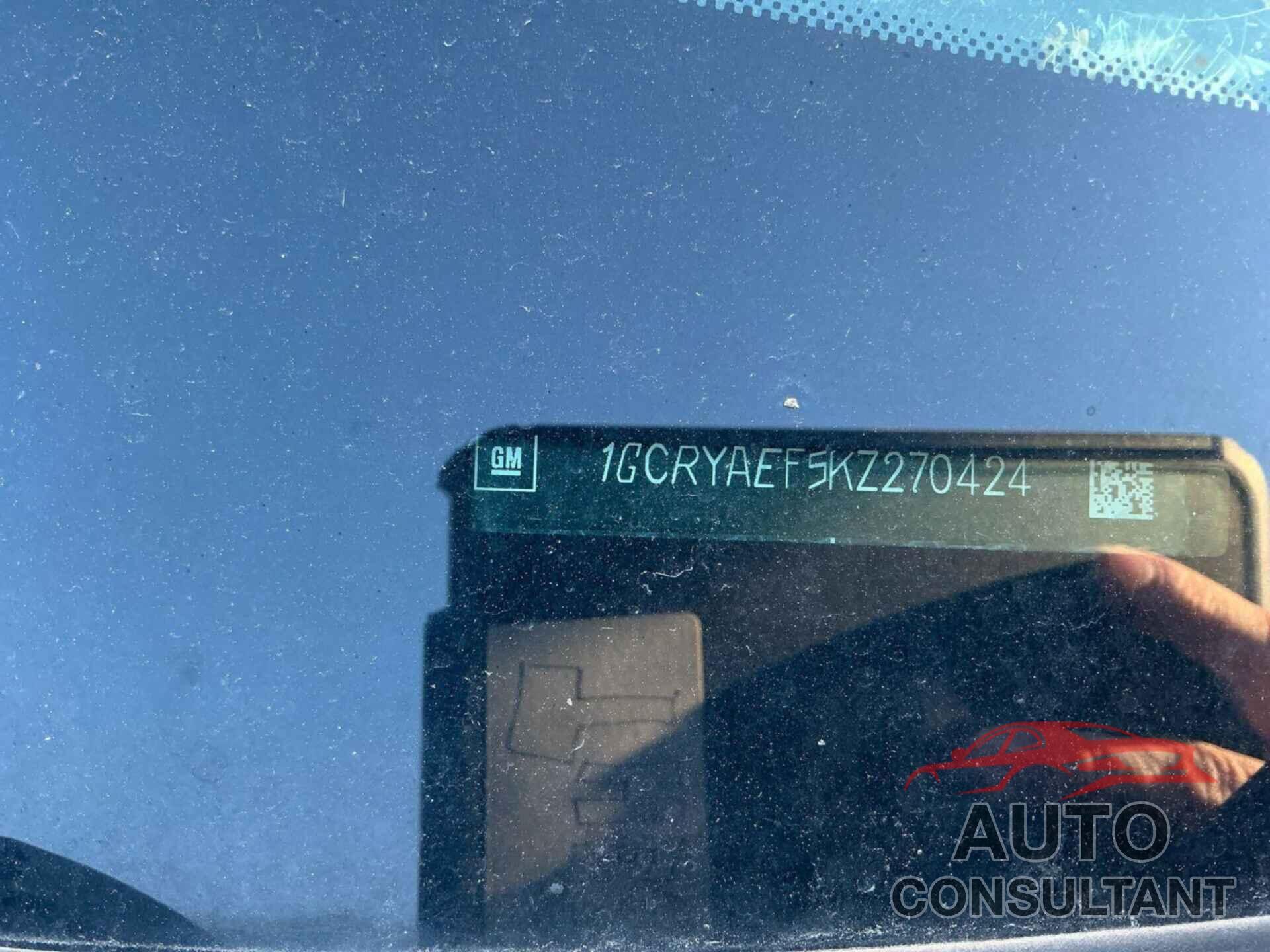CHEVROLET SILVERADO 2019 - 1GCRYAEF5KZ270424