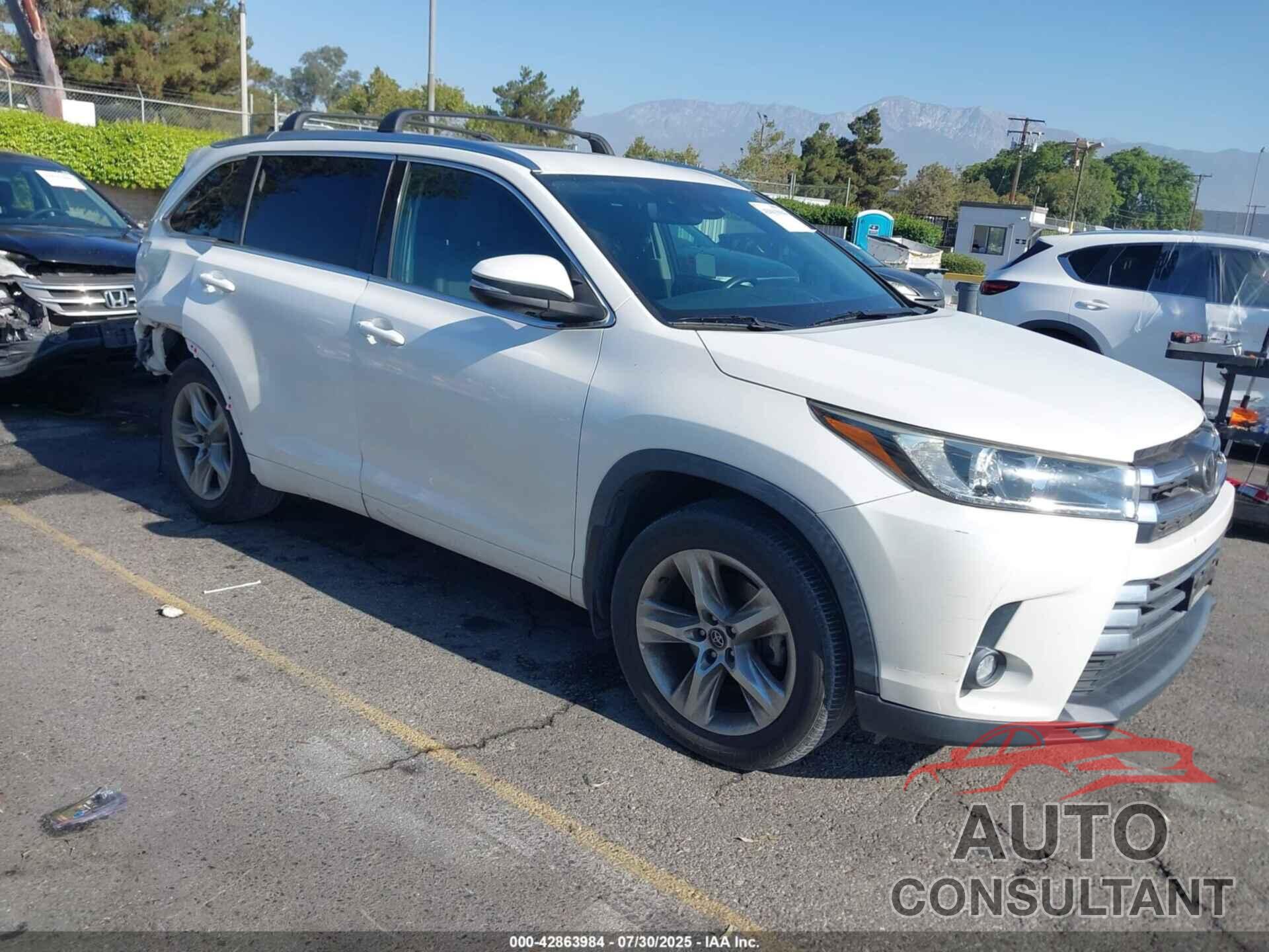 TOYOTA HIGHLANDER 2019 - 5TDDZRFH2KS990660