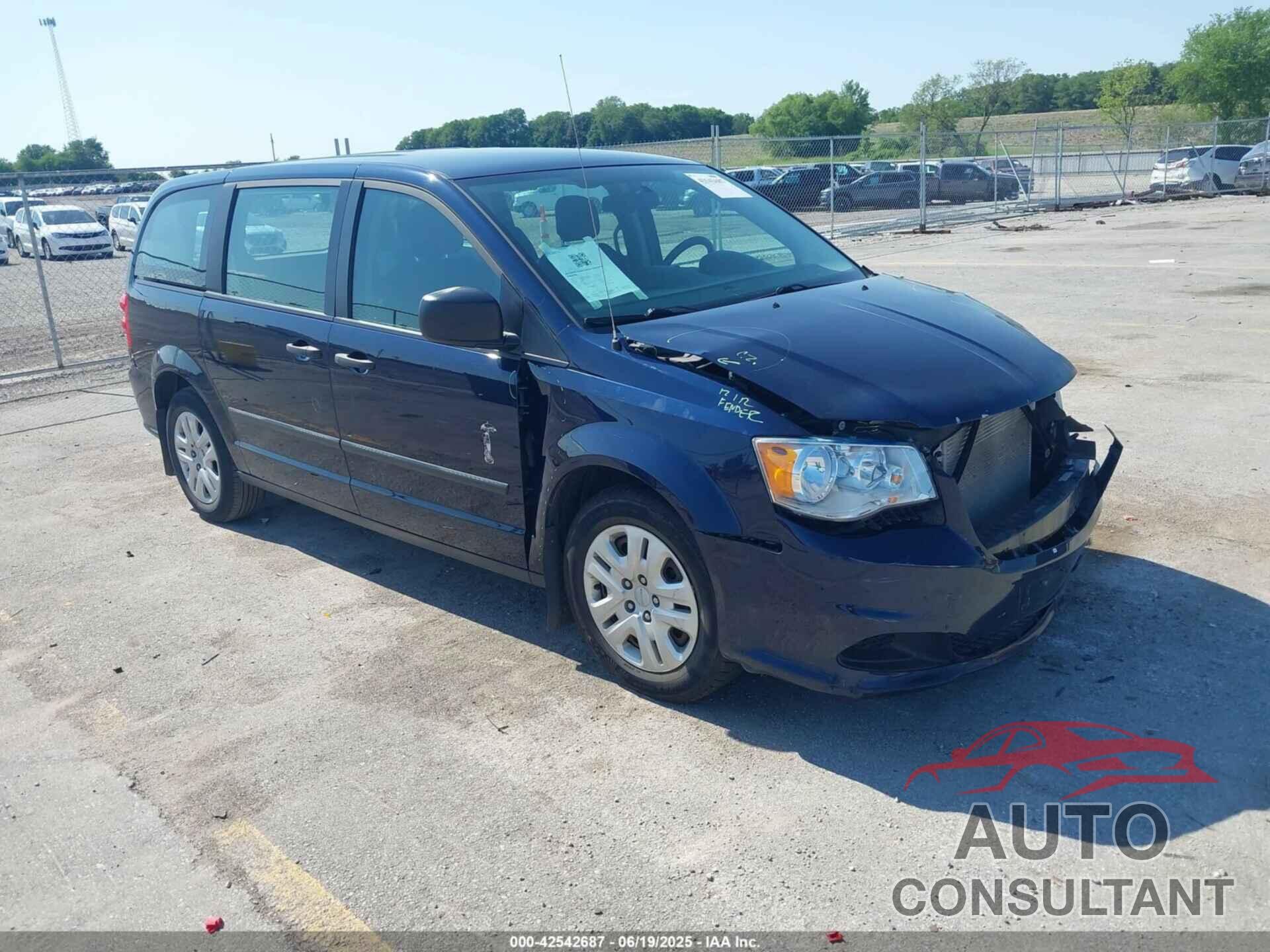 DODGE GRAND CARAVAN 2016 - 2C4RDGBG9GR250870