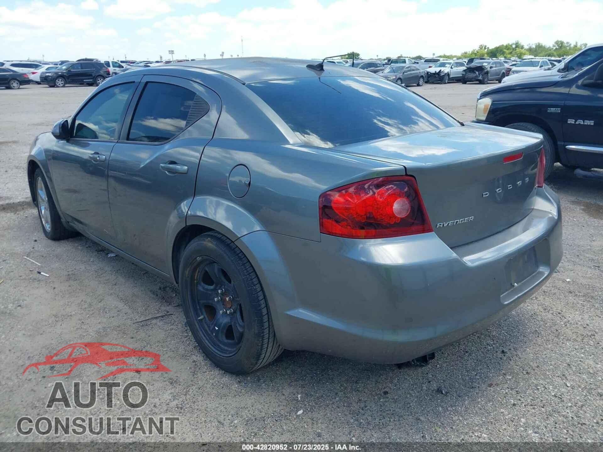 DODGE AVENGER 2013 - 1C3CDZCB8DN620613