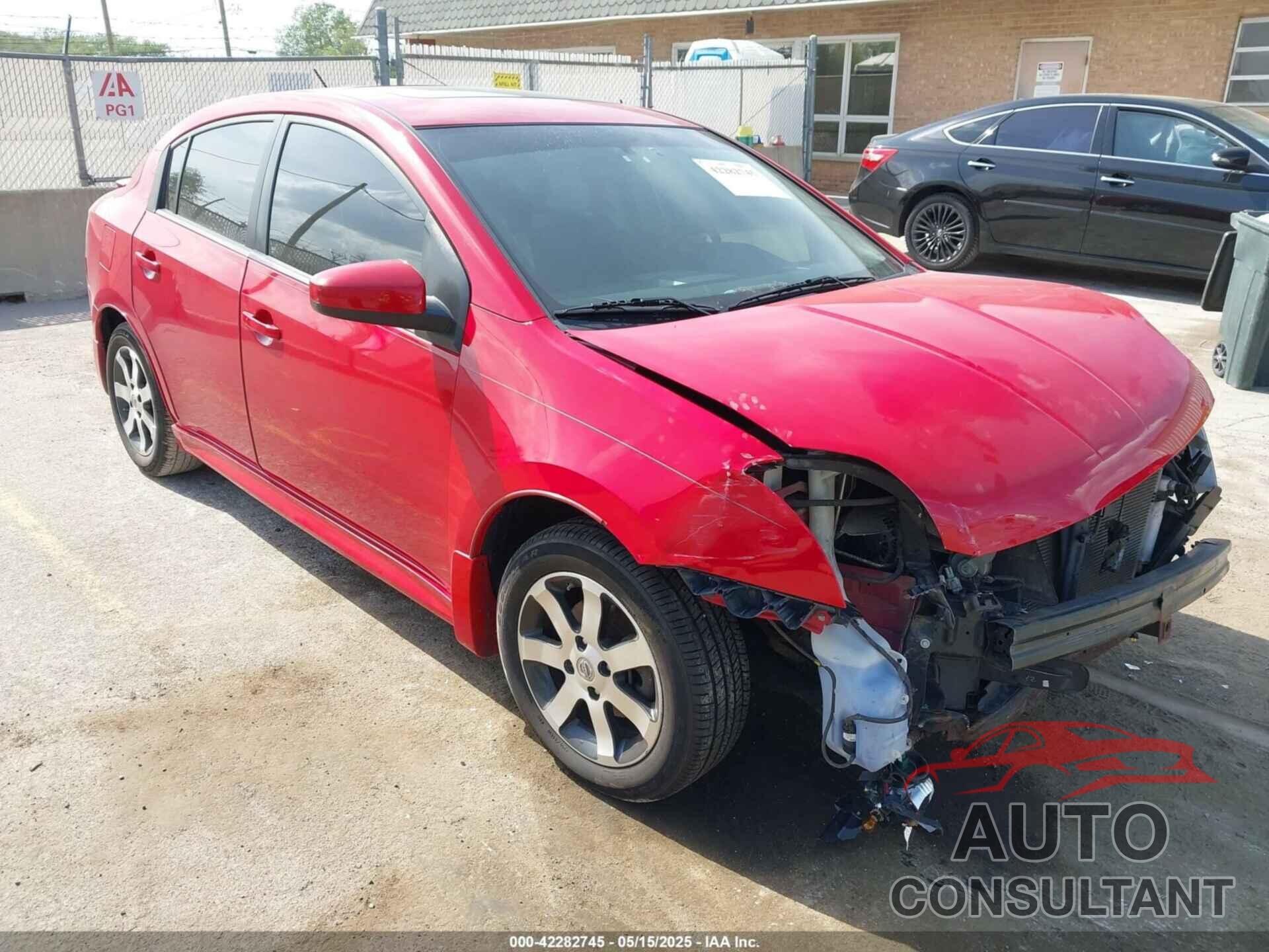 NISSAN SENTRA 2012 - 3N1AB6AP2CL647006