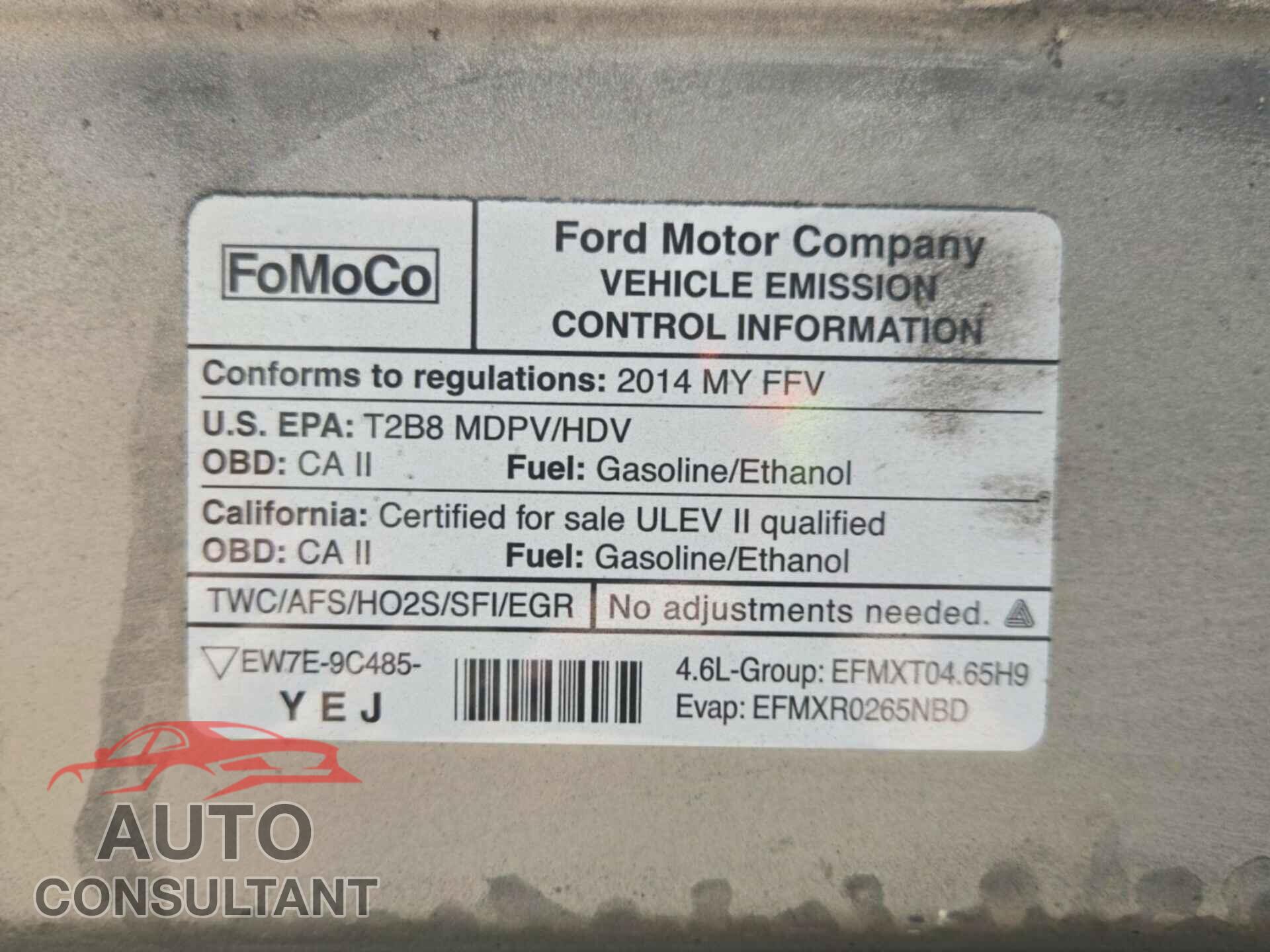 FORD E-150 2014 - 1FTNE1EWXEDA41259