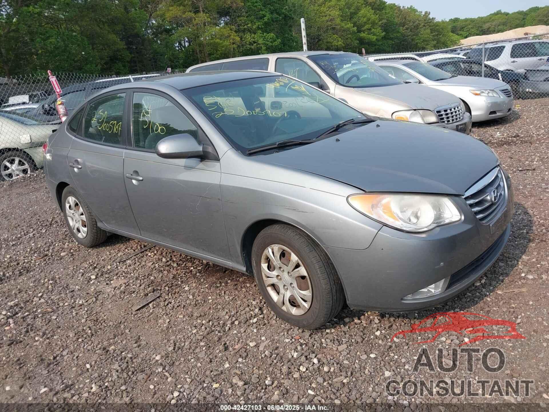 HYUNDAI ELANTRA 2010 - KMHDU4AD1AU132107