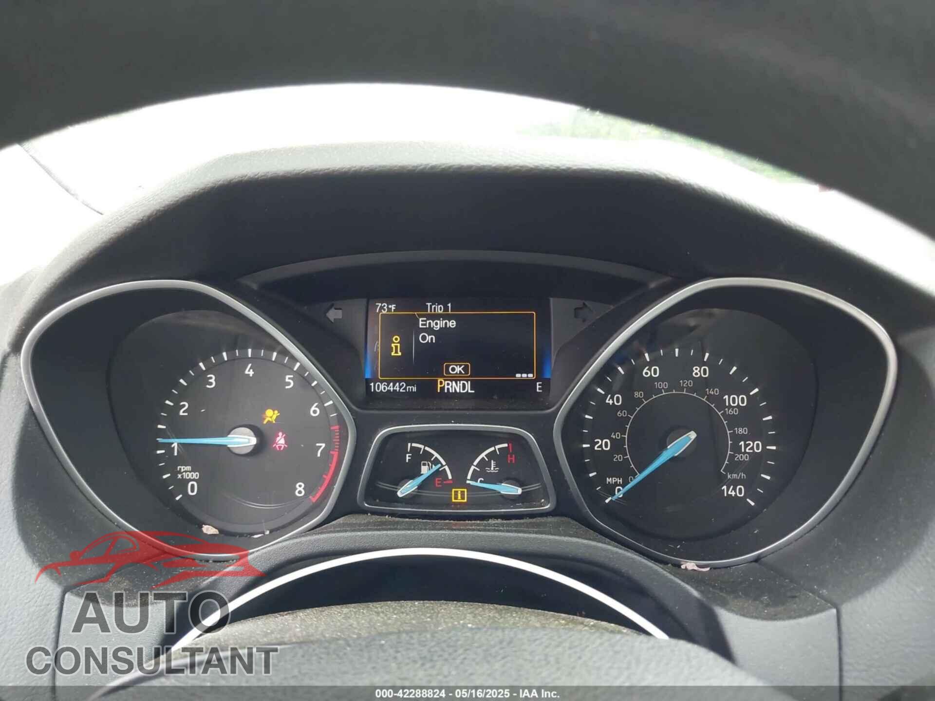 FORD FOCUS 2017 - 1FADP3K28HL267304