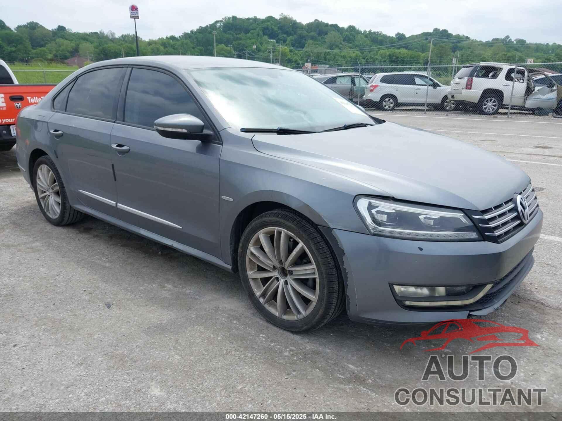 VOLKSWAGEN PASSAT 2012 - 1VWAP7A39CC074390