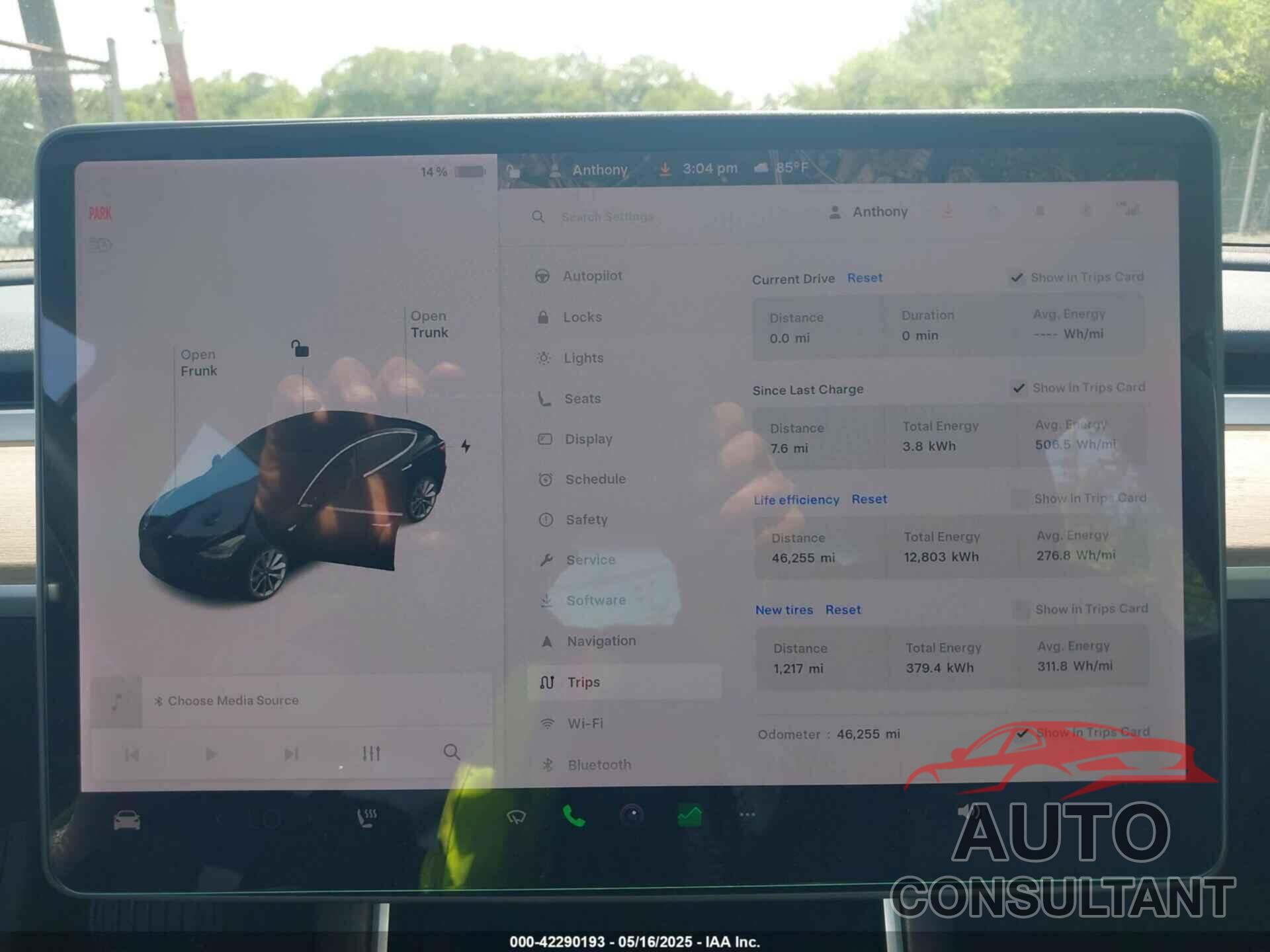 TESLA MODEL 3 2018 - 5YJ3E1EB9JF086703