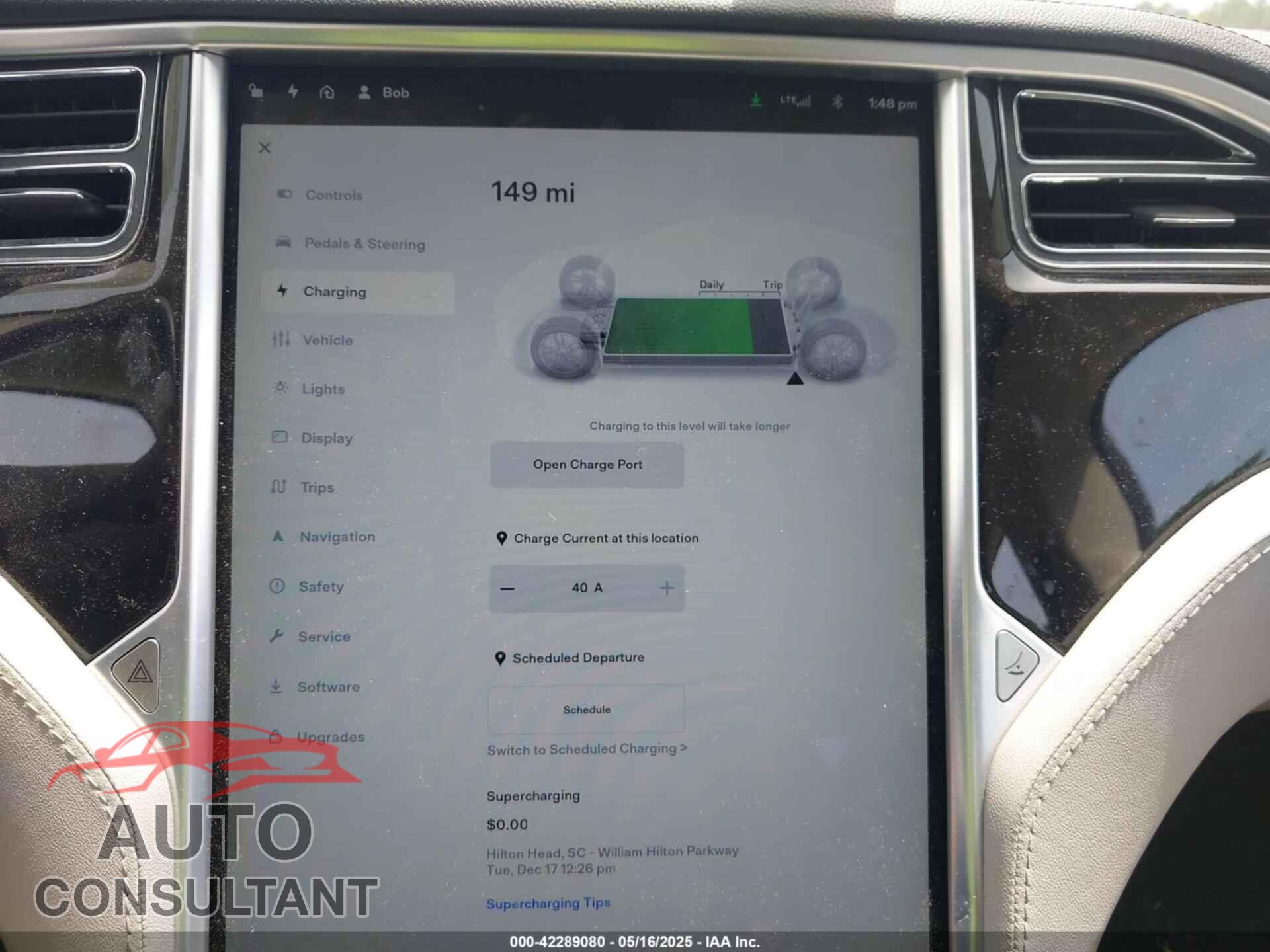 TESLA MODEL S 2013 - 5YJSA1AC4DFP10224