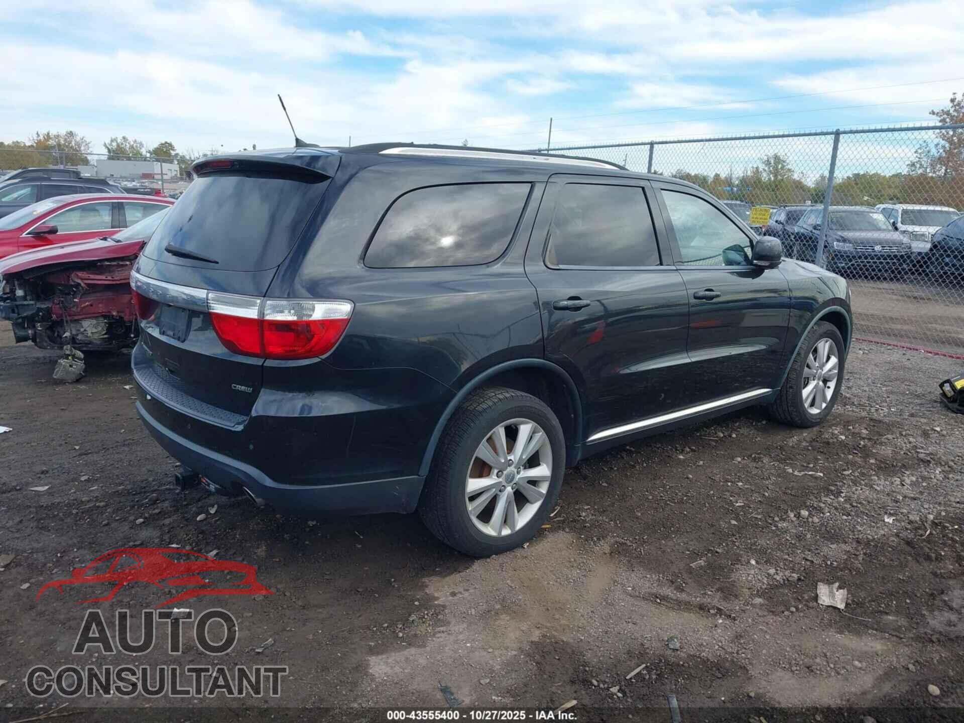 DODGE DURANGO 2012 - 1C4RDHDG8CC206624