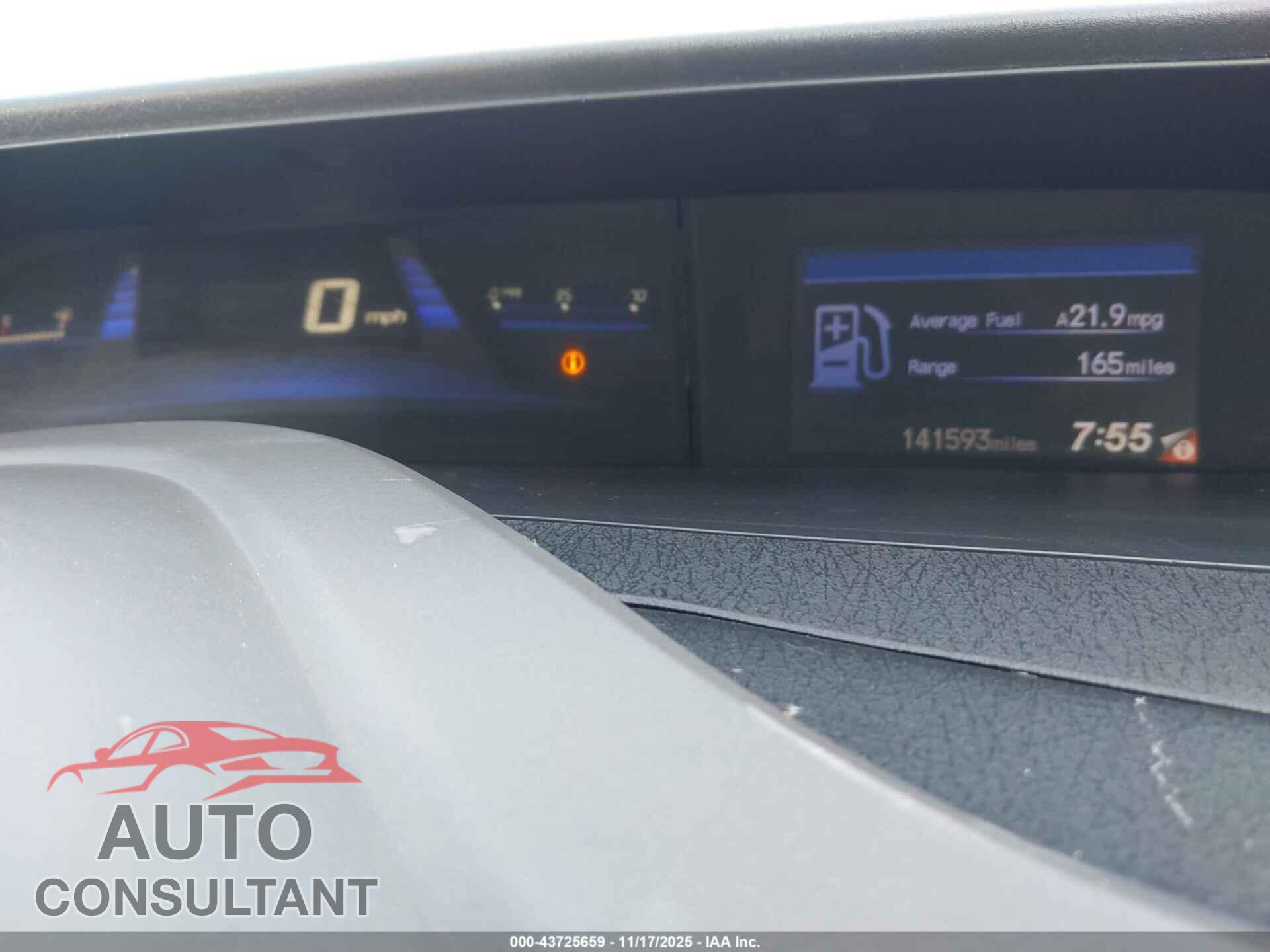 HONDA CIVIC 2012 - 19XFB2F9XCE336577