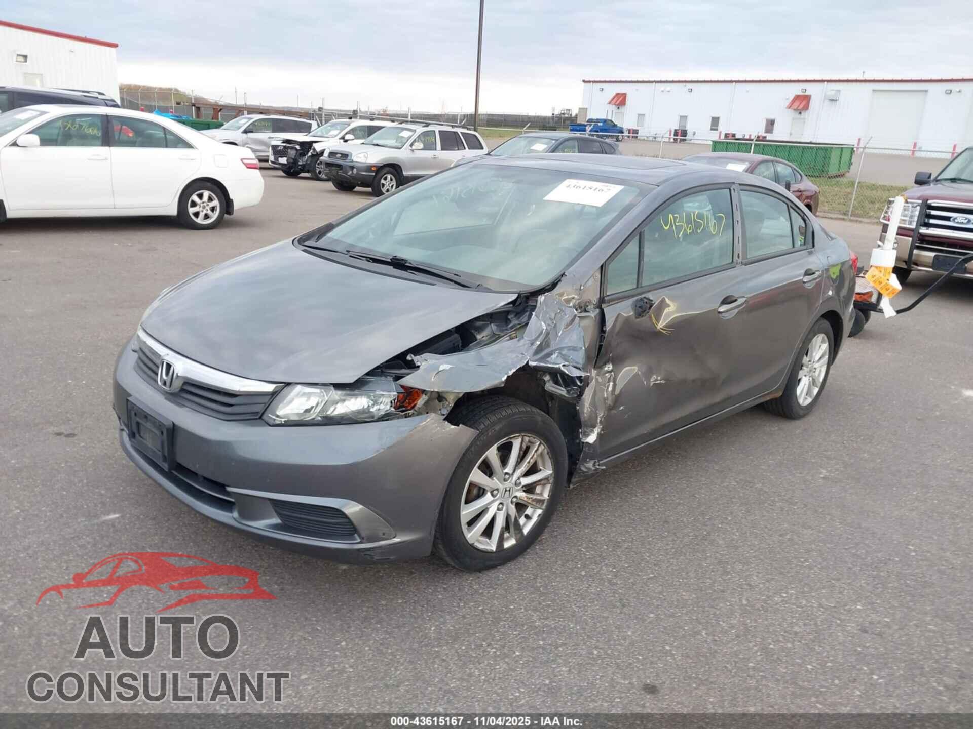 HONDA CIVIC 2012 - 19XFB2F88CE011904