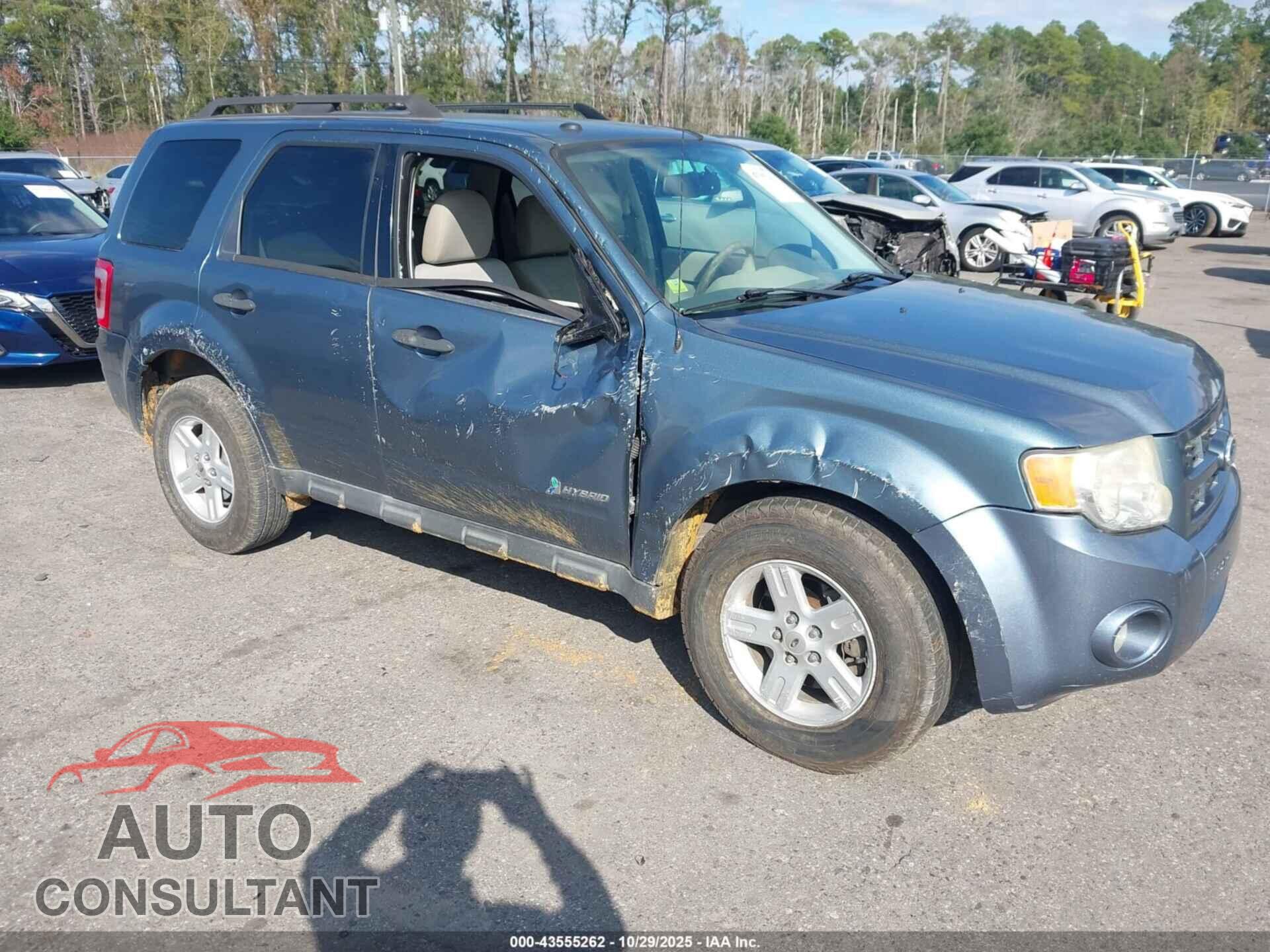 FORD ESCAPE HYBRID 2011 - 1FMCU5K34BKA88155