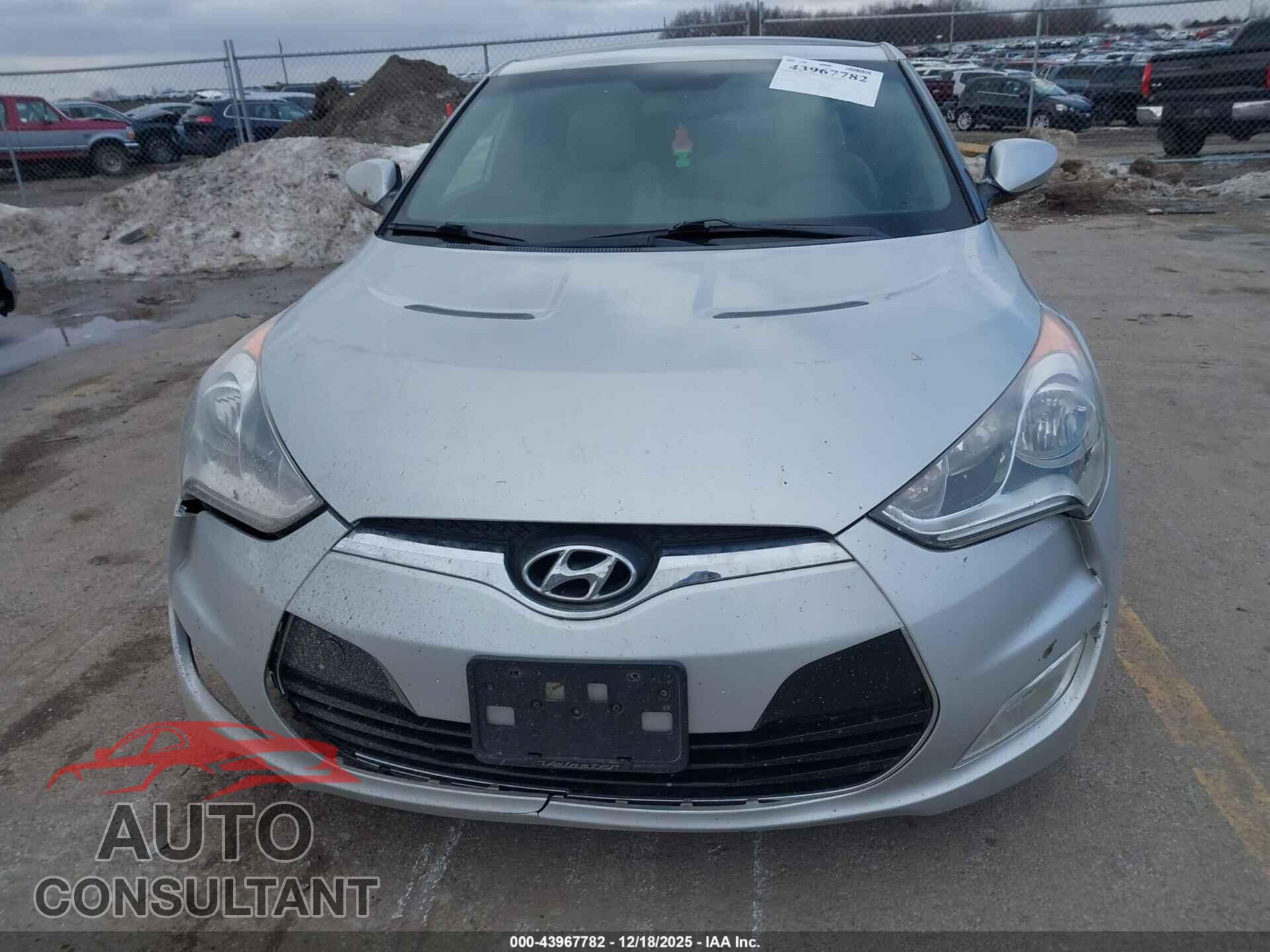 HYUNDAI VELOSTER 2012 - KMHTC6AD8CU072811